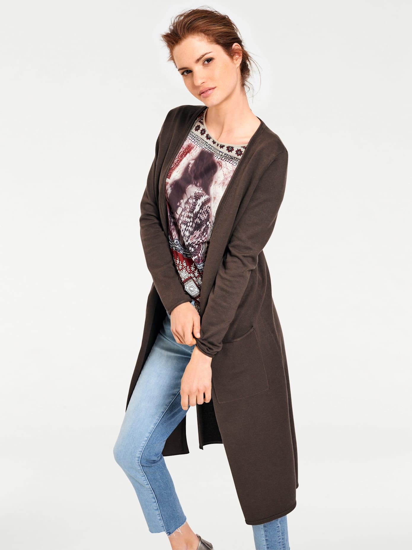 heine Longstrickjacke