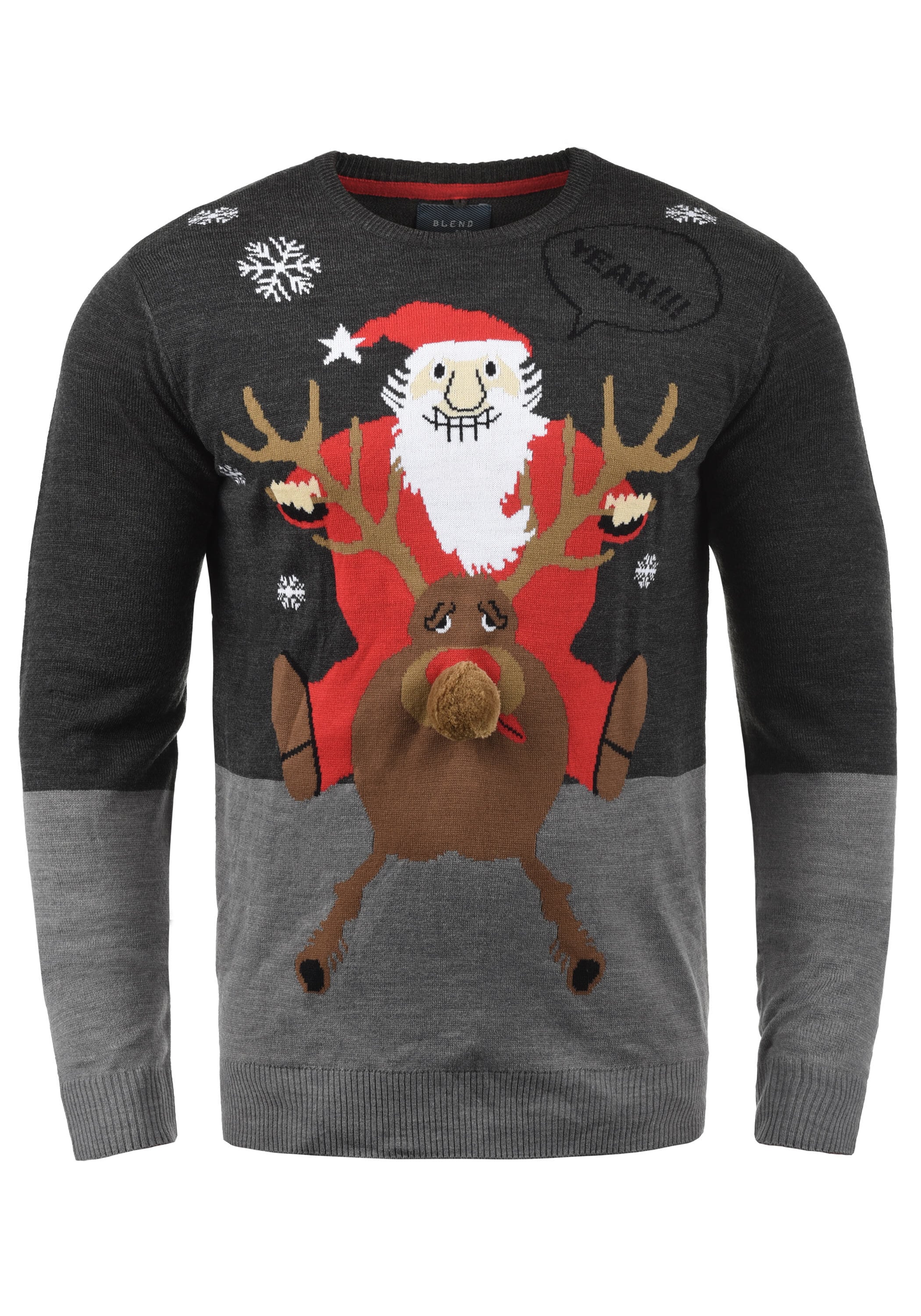 Blend Strickfleece-Pullover "Strickpullover BHRudolph"