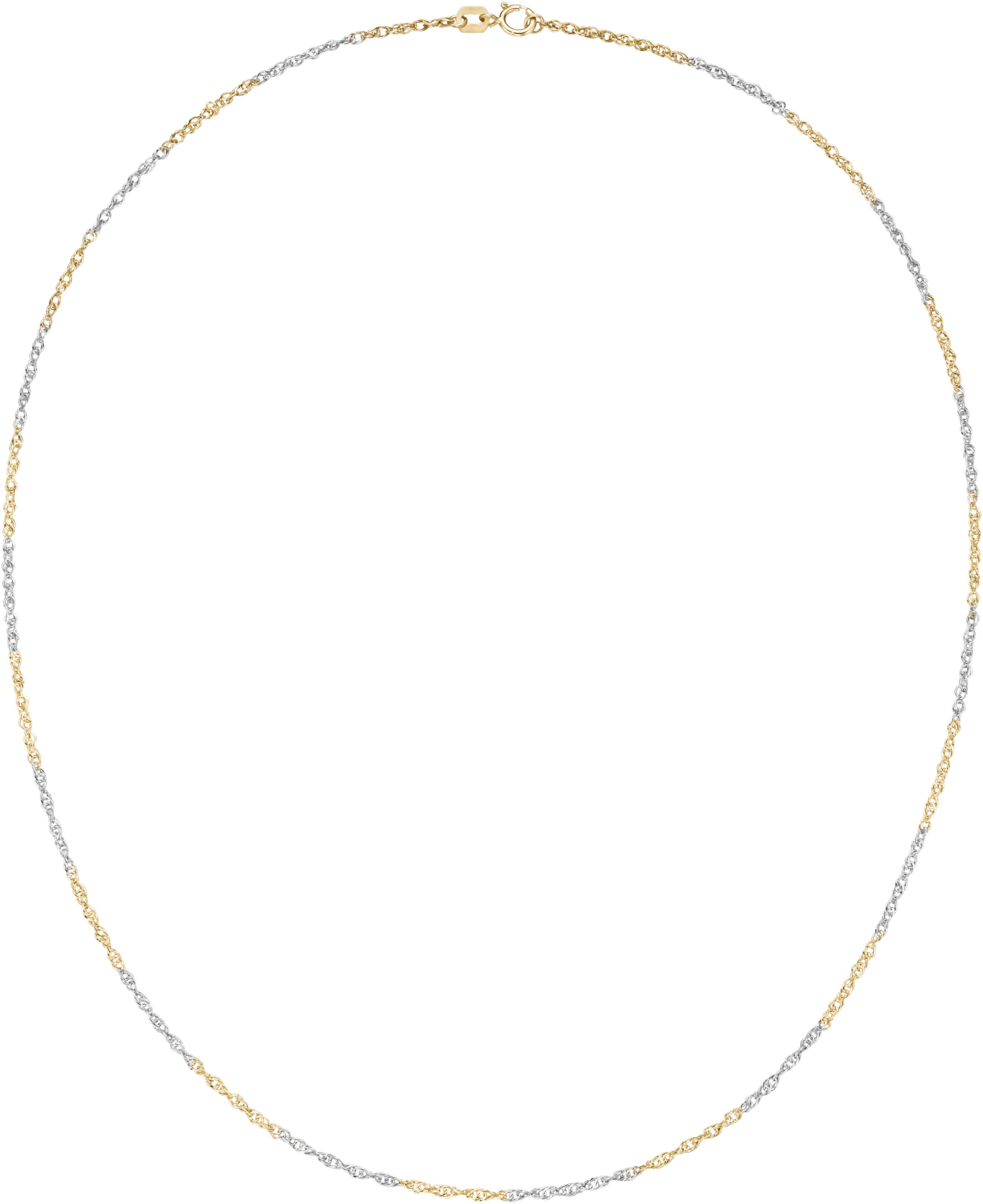 Firetti Goldkette »Schmuck Geschenk Gold 333 / 585 Halsschmuck Halskette Singapur bicolor«