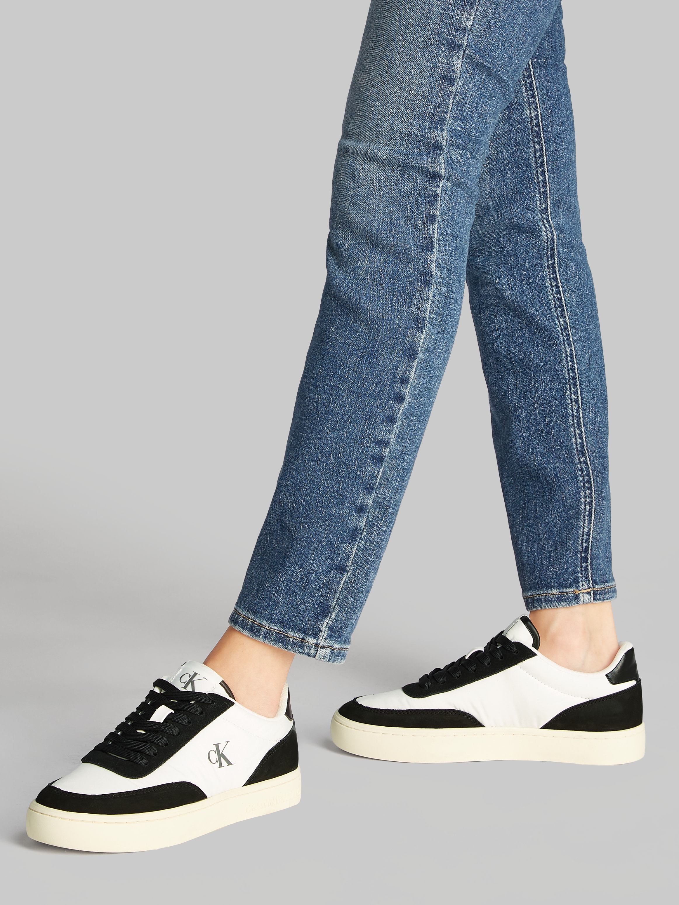 Calvin Klein Jeans Sneaker »CLASSIC CUPSOLE MIX IN«, Schnürschuh, Freizeitschuh, Halbschuh mit Plateausohle