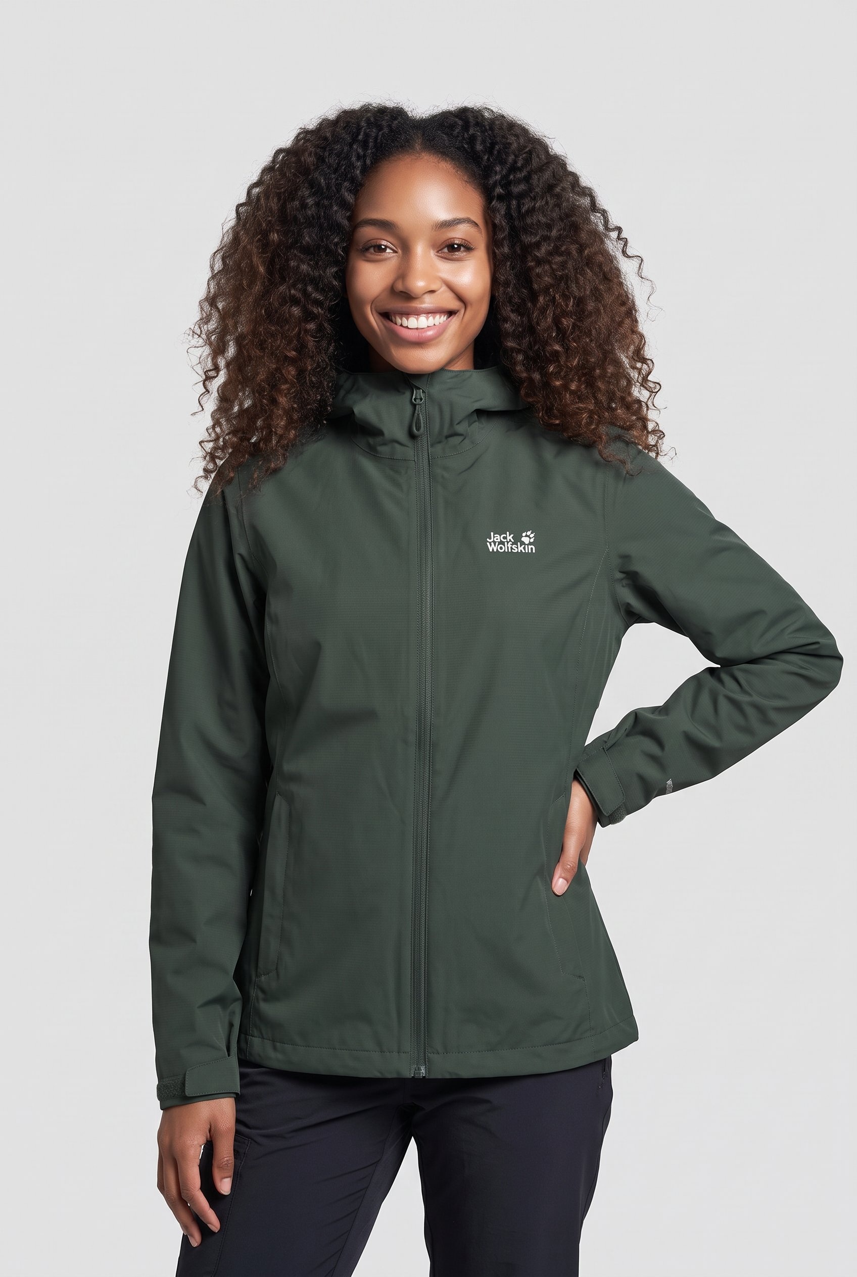 Jack Wolfskin Regenjacke »OUTROVERT 2L JKT W« mit Kapuze mit Kapuze, wasserdicht, atmungsaktiv