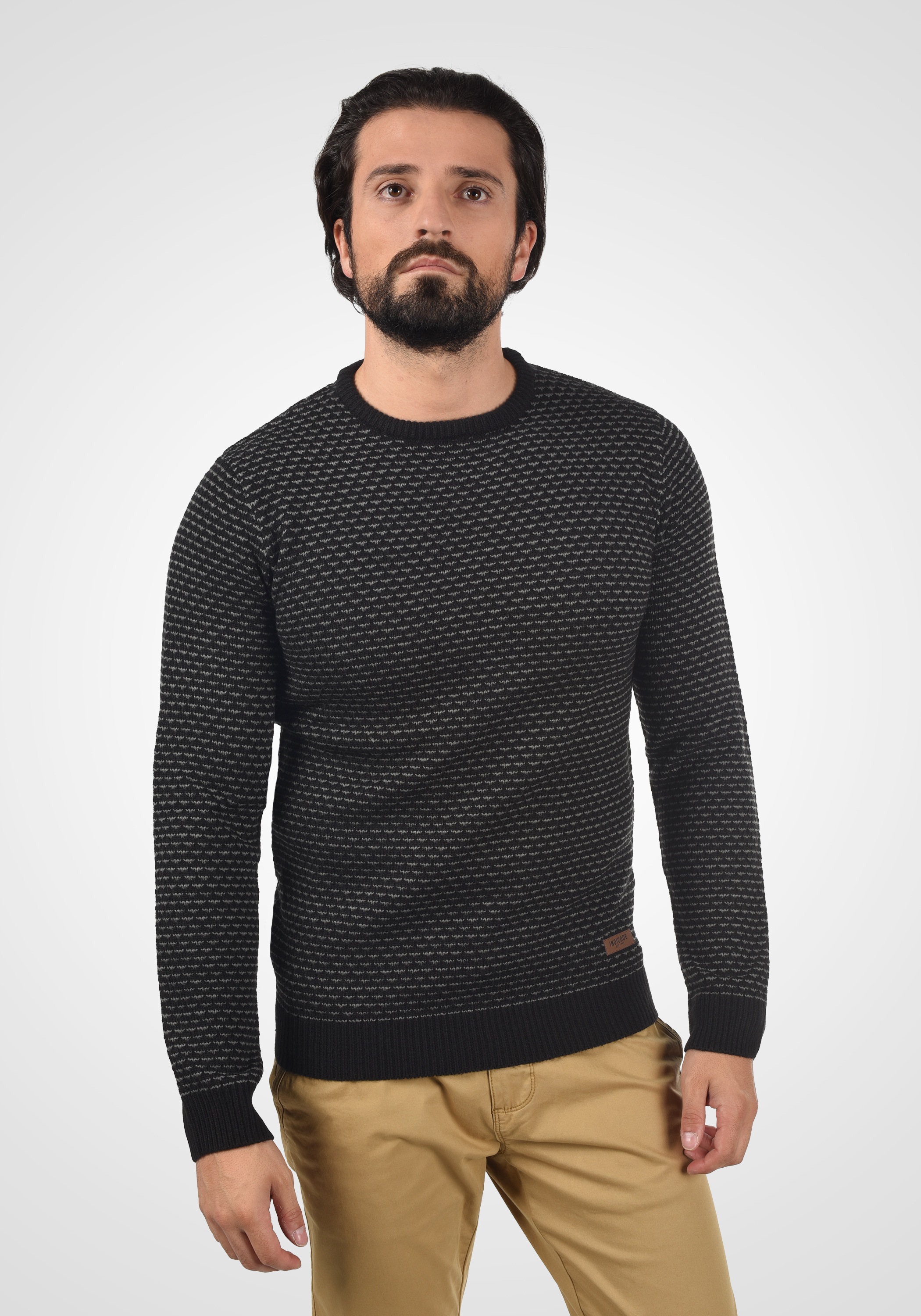Indicode Strickfleece-Pullover »Strickpullover IDCoppler«