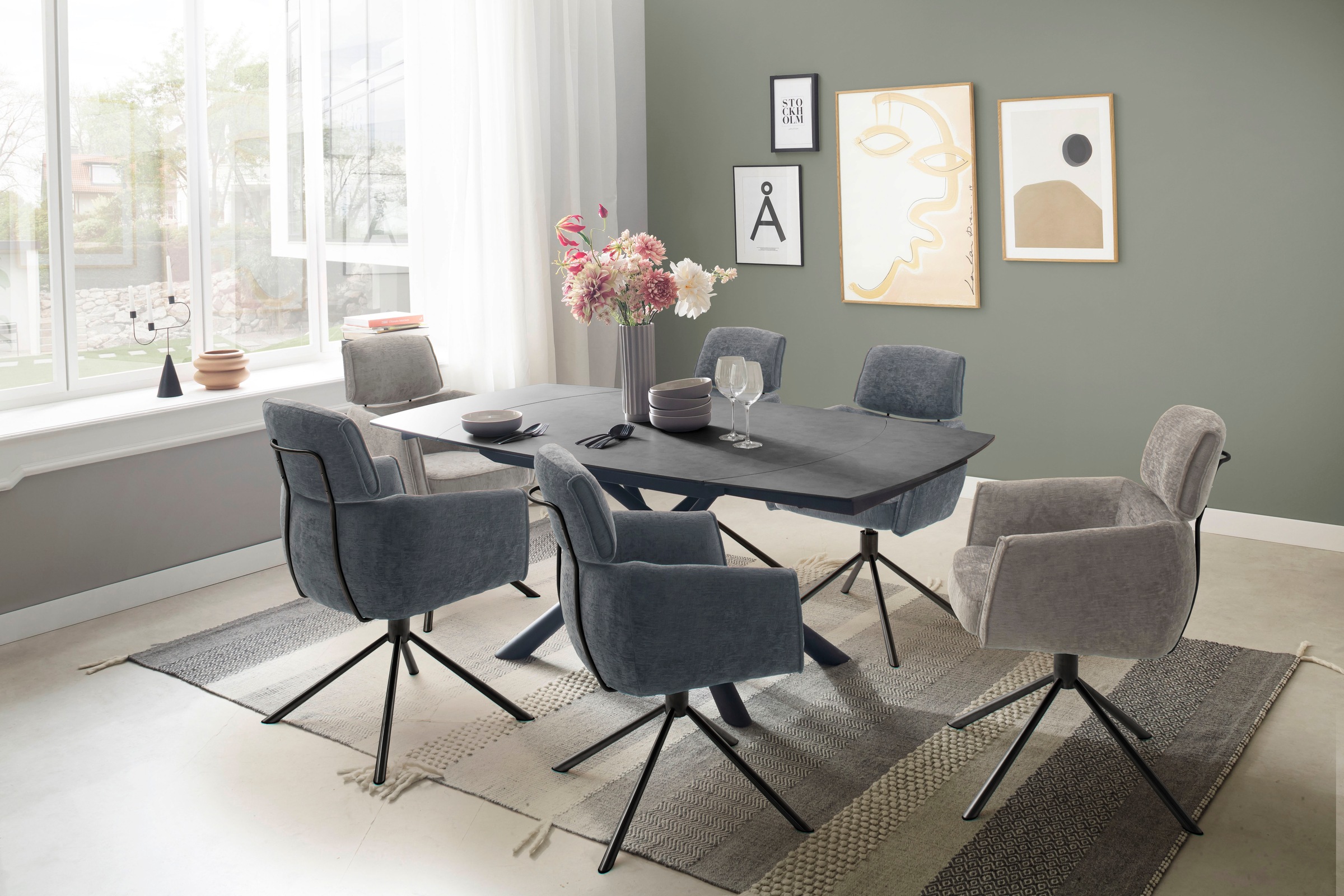 MCA furniture Esszimmerstuhl "QUEBEC" (Set) 2 Stk.(2er-Set), 360 drehbar, T günstig online kaufen