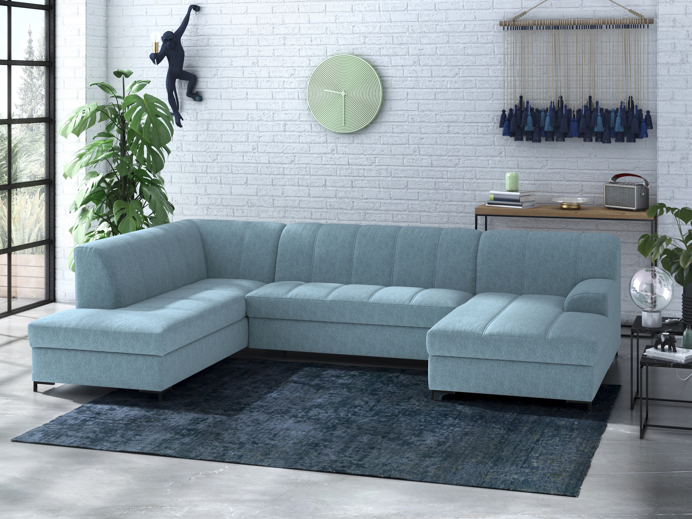 INOSIGN Wohnlandschaft "Balme, moderne Formensprache, zeitloses Design, U-F günstig online kaufen