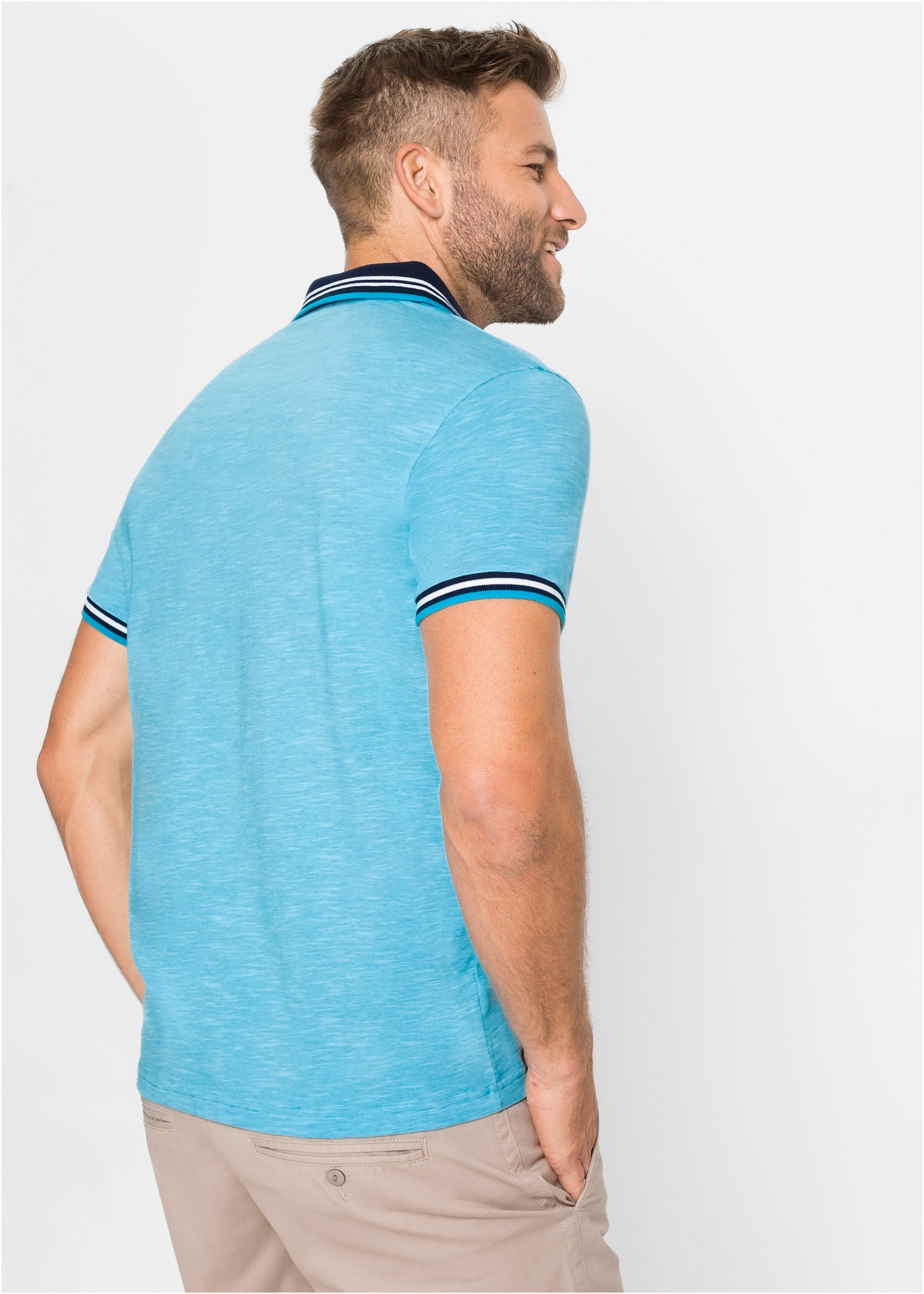 bonprix Poloshirt, Poloshirt aus reiner Baumwolle günstig online kaufen