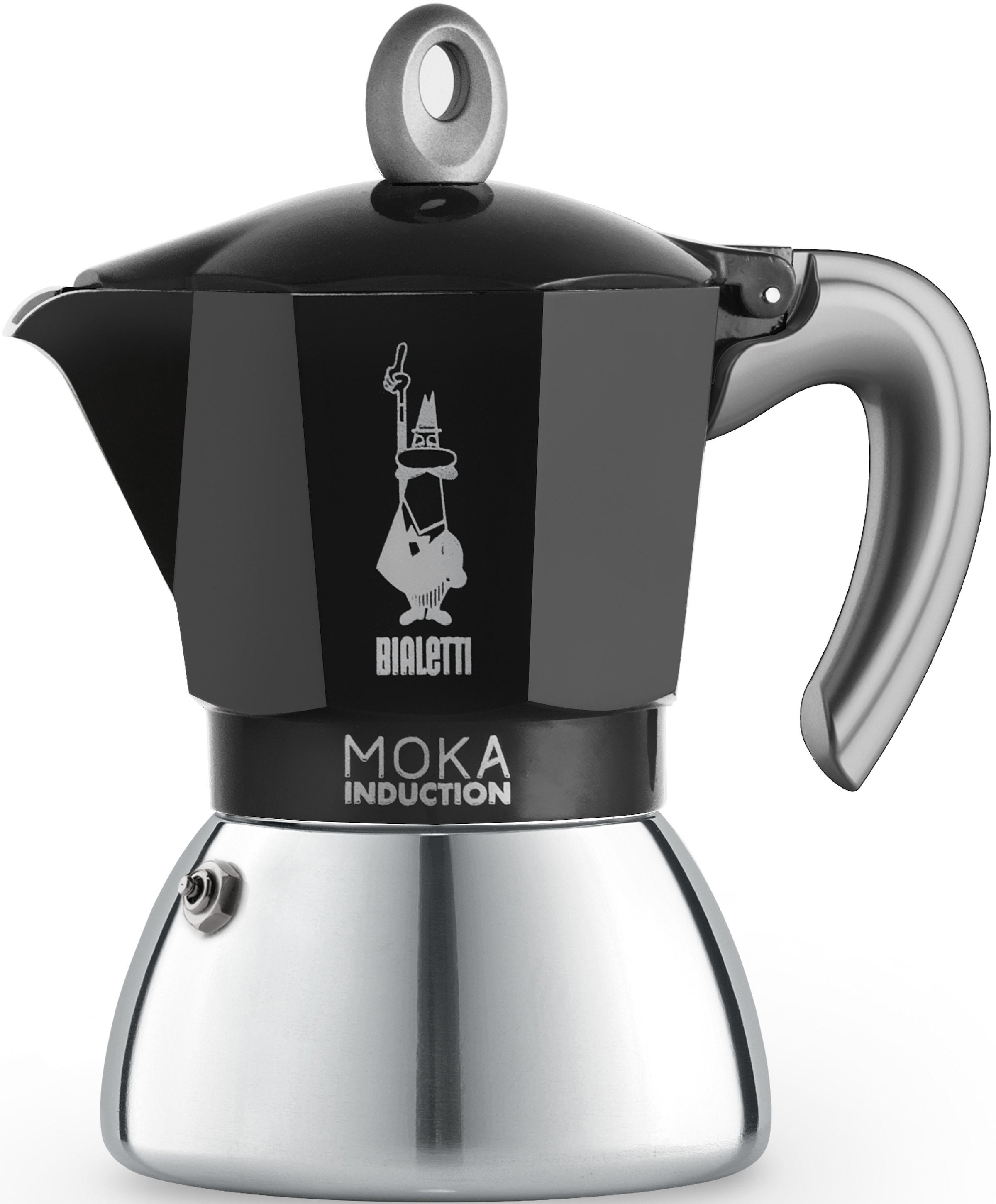 BIALETTI Espressokocher "Moka Induktion", 0,28 l Kaffeekanne, Induktionsgeeignet