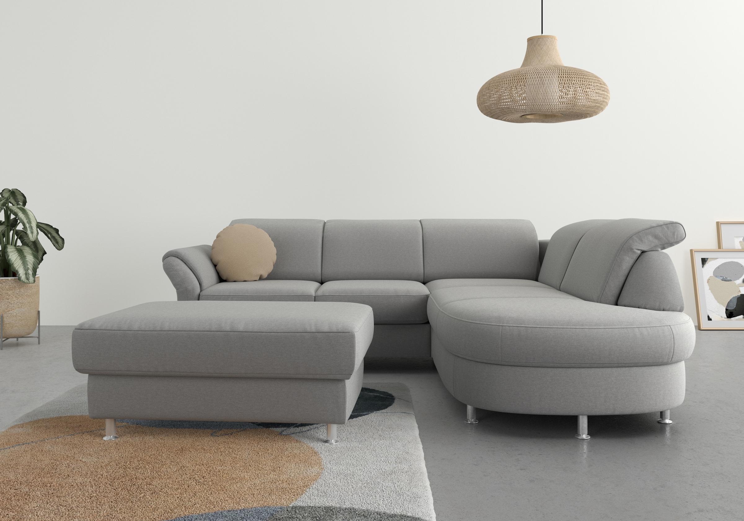 sit&more Ecksofa "Apulia L-Form", wahlweise Bettfunktion, Bettkasten und Ko günstig online kaufen