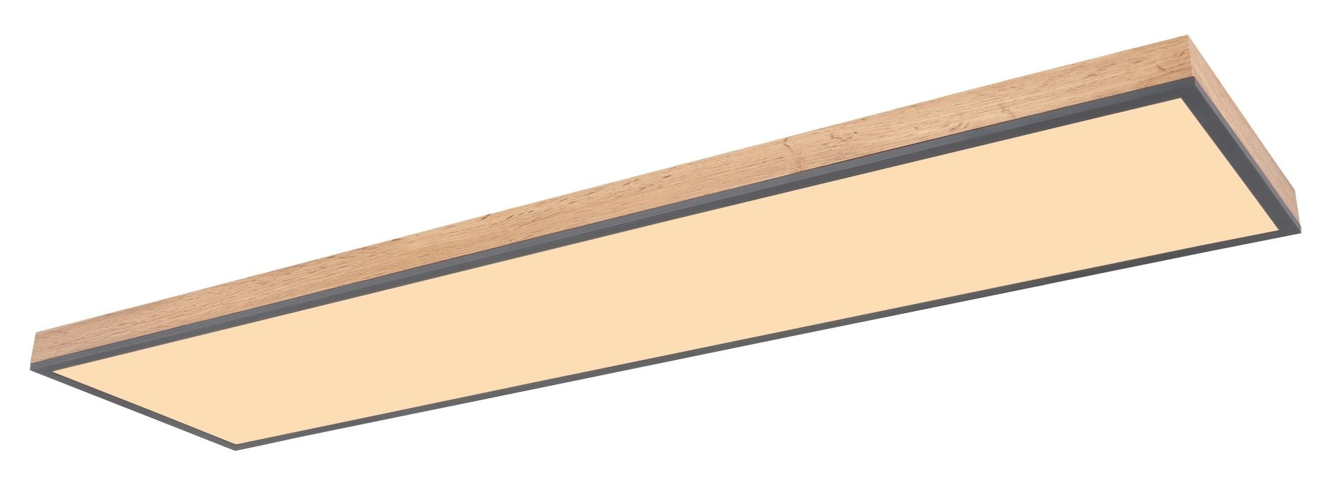 GLOBO LIGHTING LED Deckenleuchte »DORO«, 1 flammig, Leuchtmittel LED-Modul | LED fest integriert, MDF-Rahmen in Holzoptik
