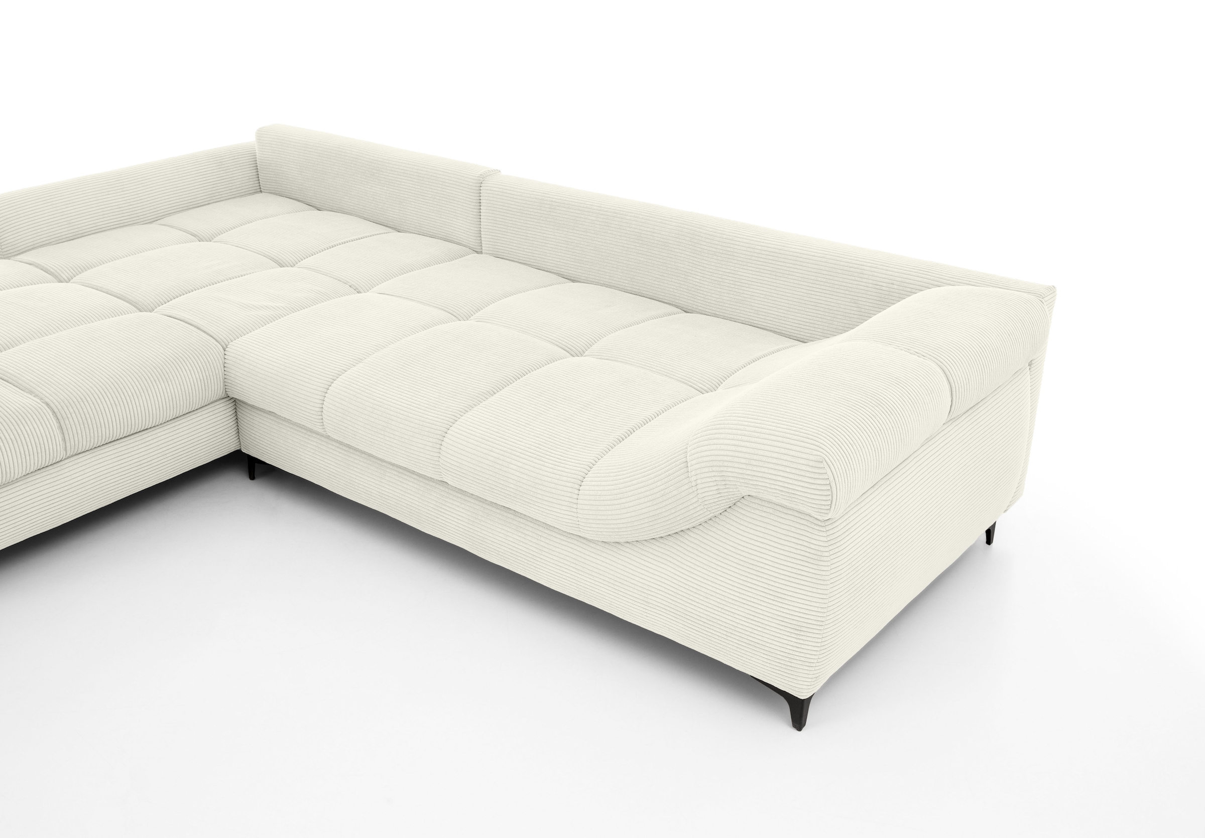 Mr. Couch Ecksofa »Ronaldo, L-Form, wahlweise mit Kaltschaum« mit Kaltschaum, bis 140 kg pro Sitzplatz belastbar