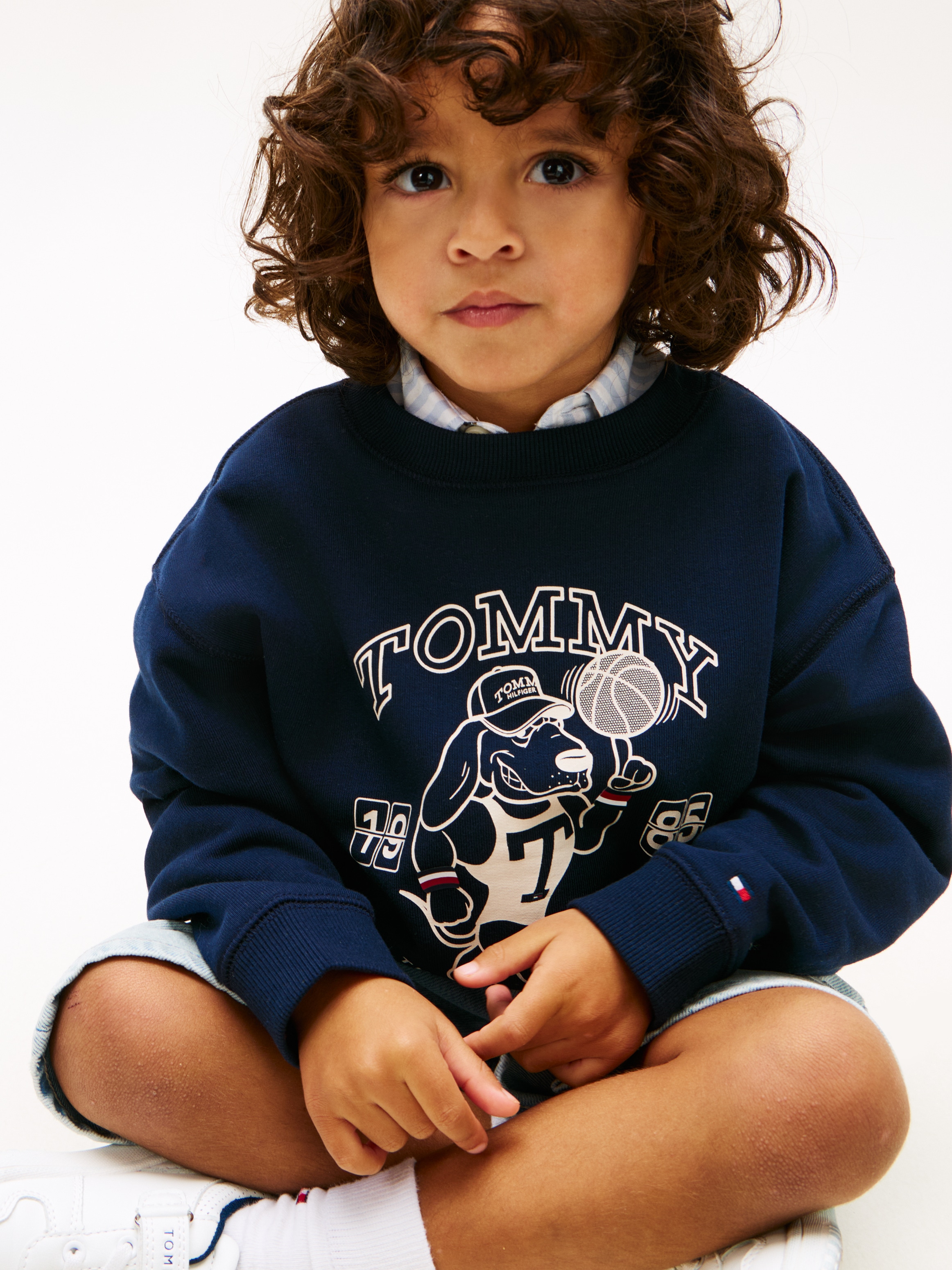 Tommy Hilfiger Sweatshirt »LB PRINTED GRAPHIC SWEATSHIRT«, Kinder bis 16 Jahre, Print, Druck

