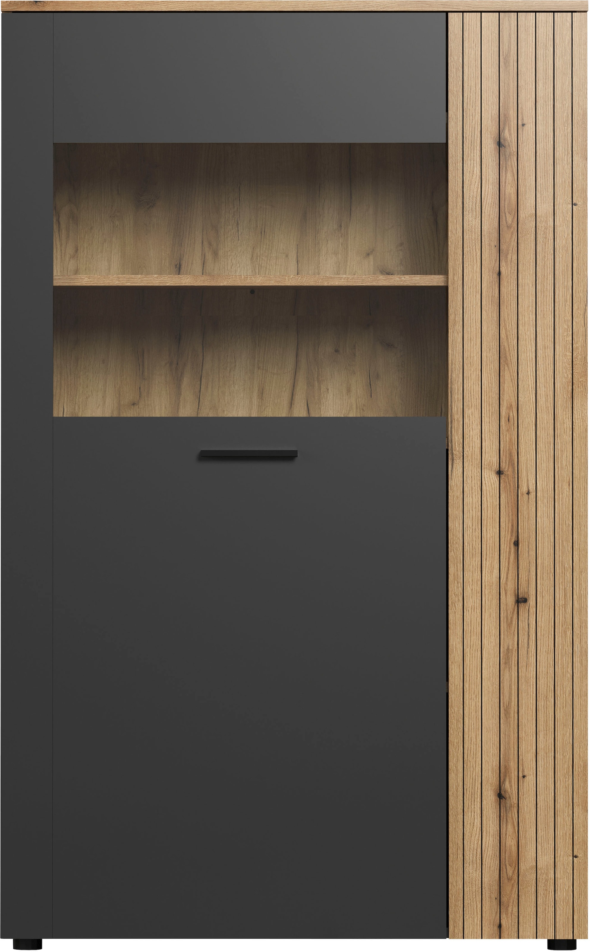 Home affaire Highboard »Estepona« 1 Stk. tlg. Highboard mit 2 Türen - (B/T/H) 90/42/146 cm