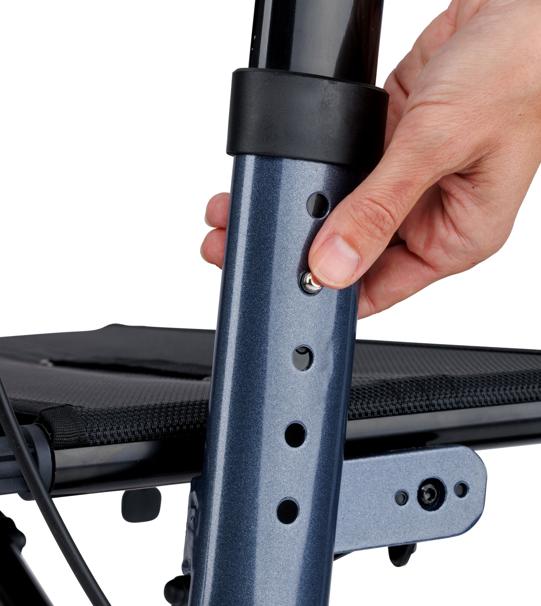 Bischoff & Bischoff Rollator »Capero Rollator«, faltbare Senioren Gehhilfe mit Rückengurt, Tasche und Stockhalter