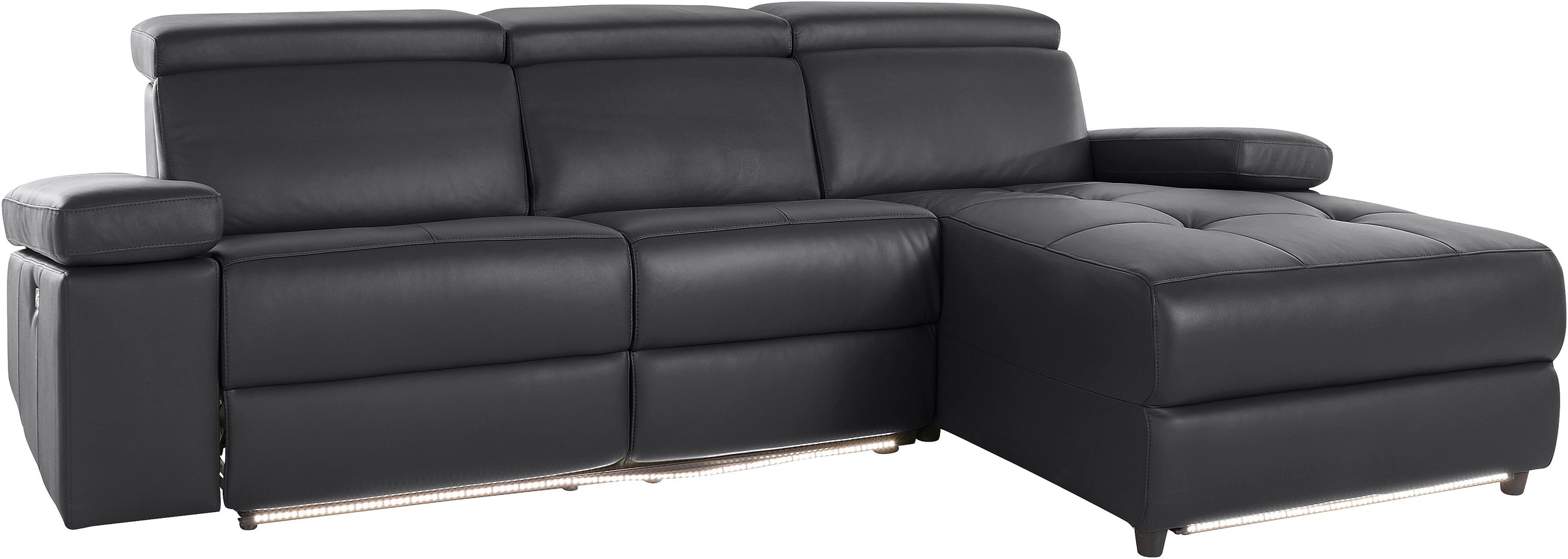 Places of Style Ecksofa »Kilado, L-Form,«, mit Relaxfunktion, verstellbarer Armlehne, Kopfteilverstellung