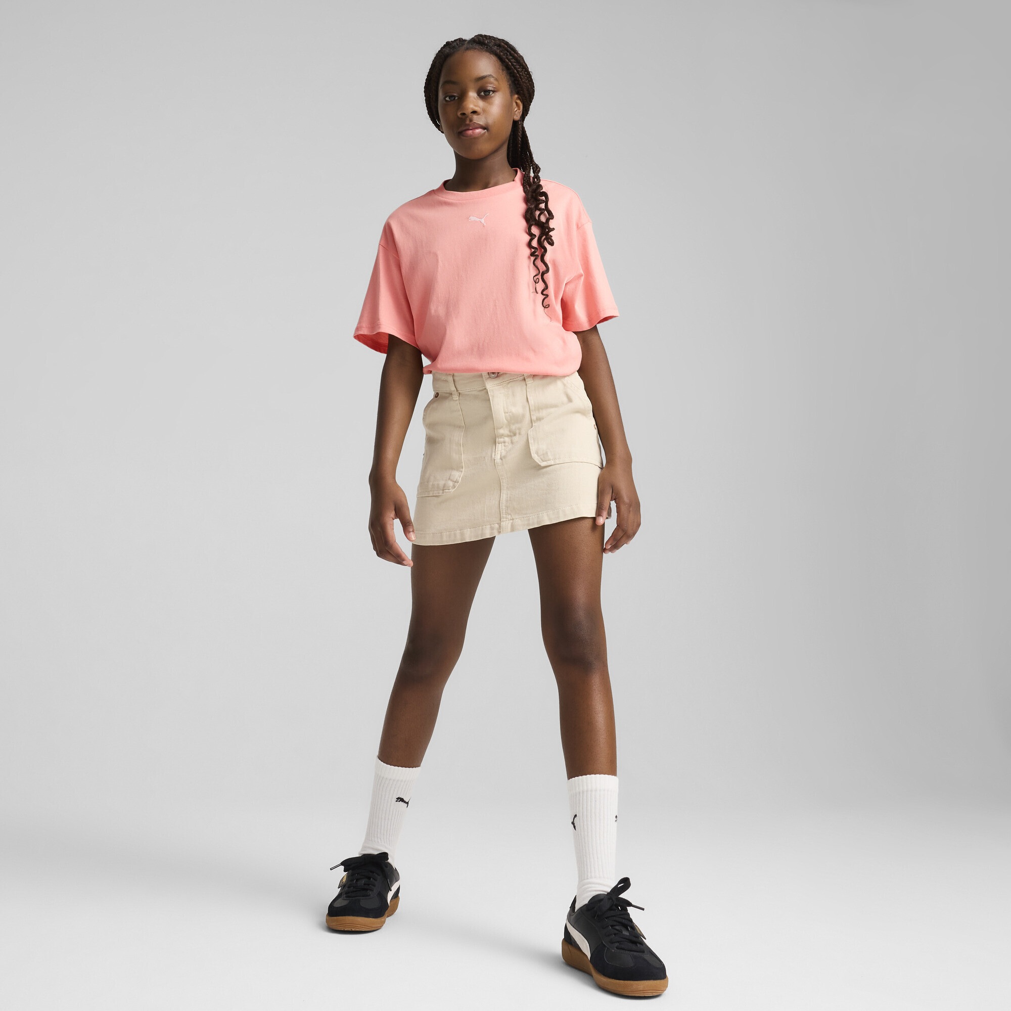 PUMA T-Shirt »Essentials Boxy T-Shirt Mädchen«