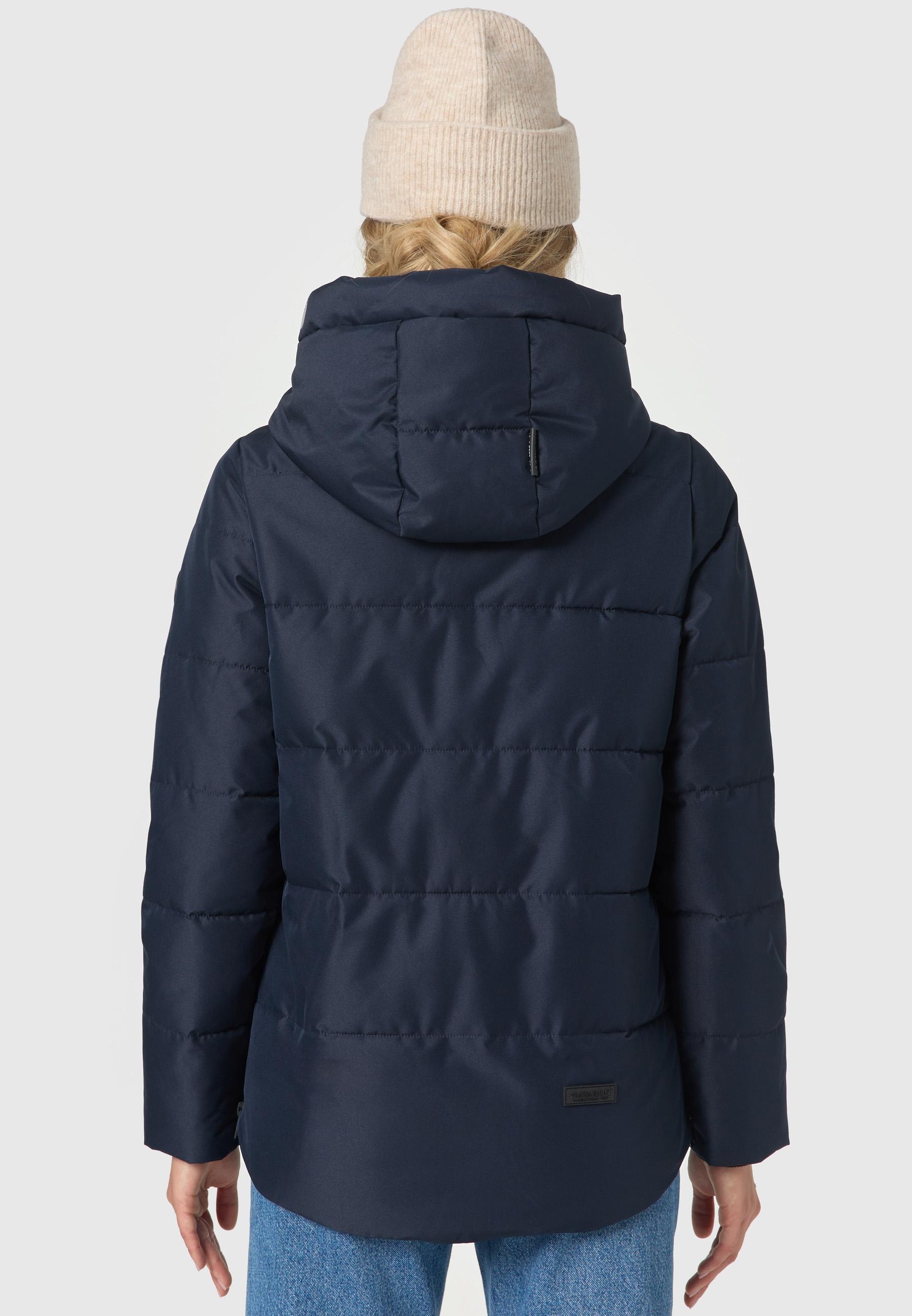 Navahoo Steppjacke »Krümelein« mit Kapuze stylische Damen Winterjacke mit dezenter Steppung