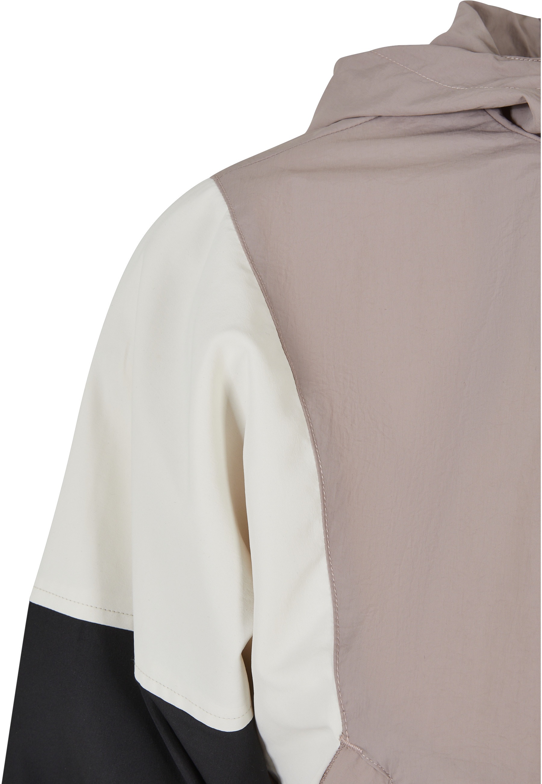 URBAN CLASSICS Langmantel »Urban Classics Damen Ladies Short 3-Tone Crinkle Jacket«