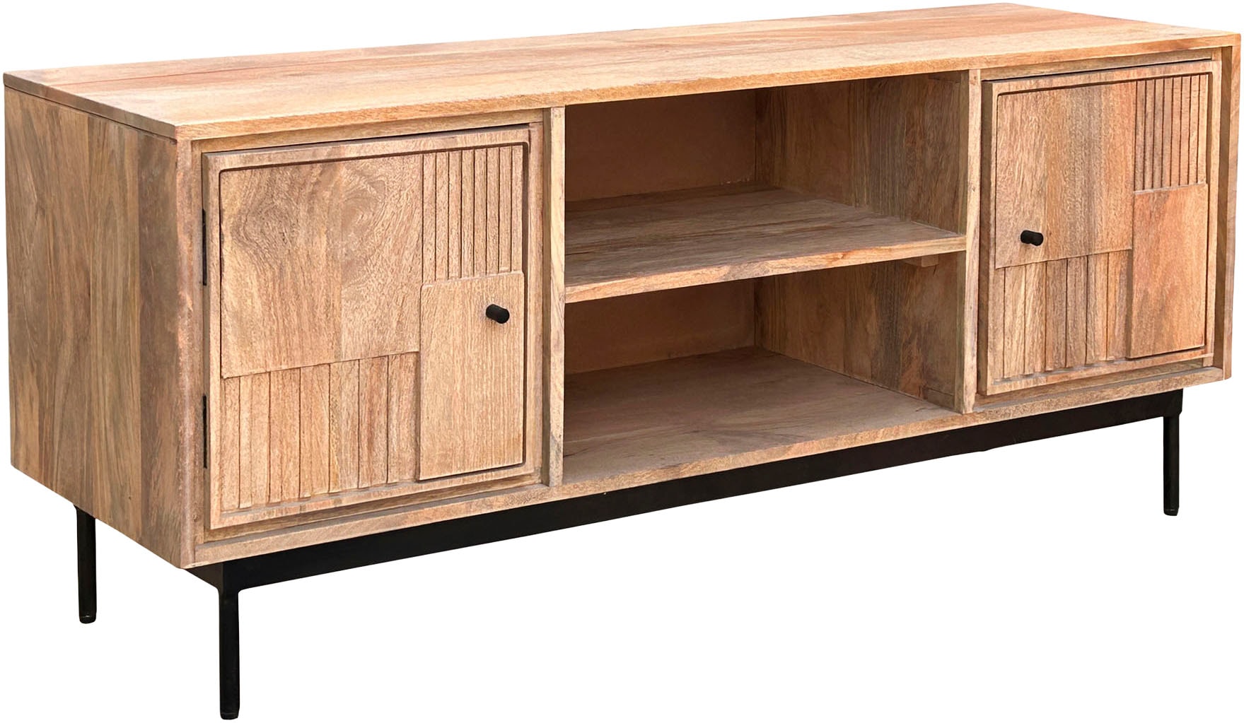 SIT Lowboard 1 Stk. tlg. Massives Lowboard mit variablen Böden & 2 Kabeldurchführungen