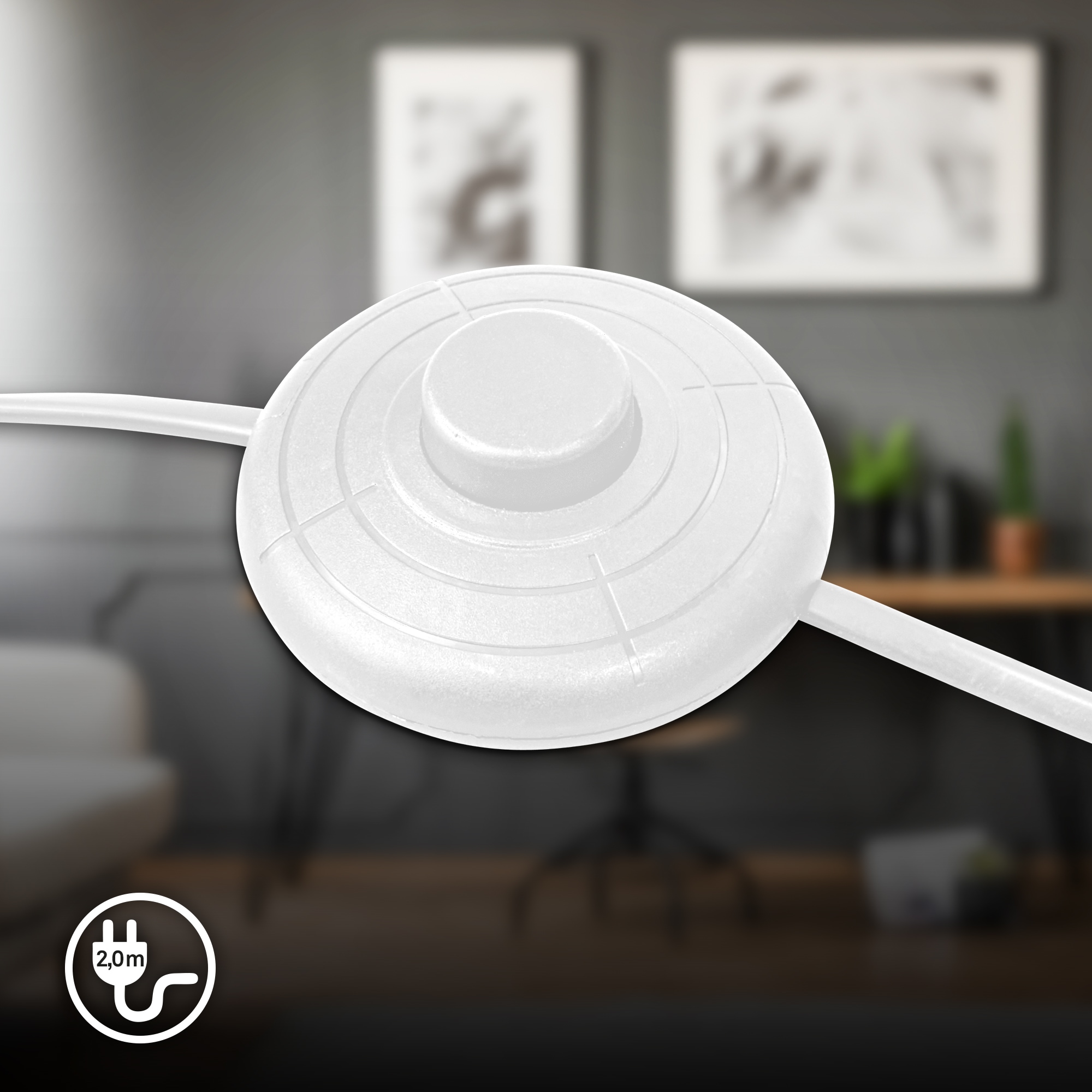 Briloner Leuchten LED Stehlampe »Stehleuchte, weiß, 1xGU10/max. 9W exkl.«, Leuchtmittel GU10 | ohne Leuchtmittel