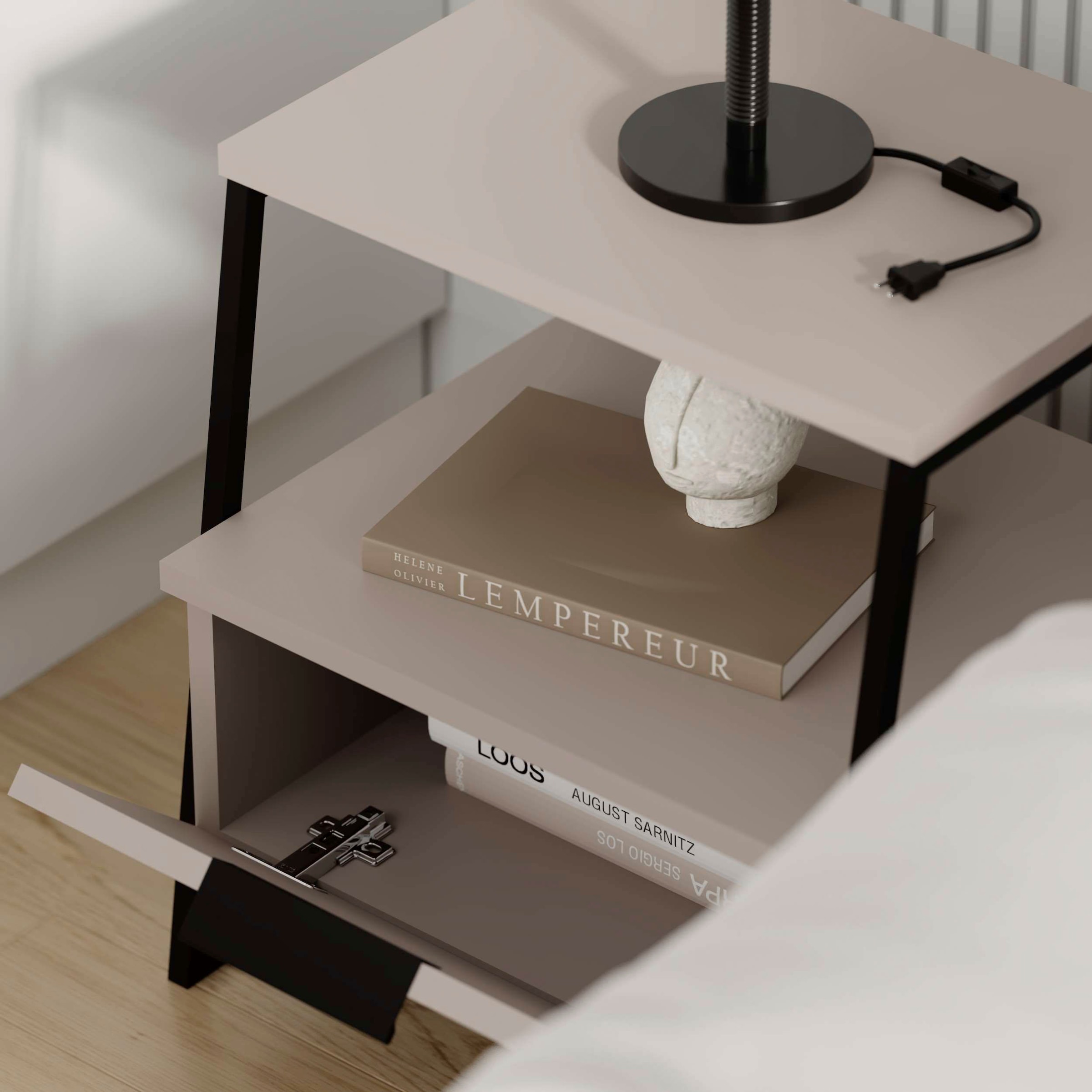 Decortie Nachttisch »PAL NACHTTISCH«, (Packung, 1 St.), Naturfreundlich, Leichte Montage, Lagerung, Platzsparend
