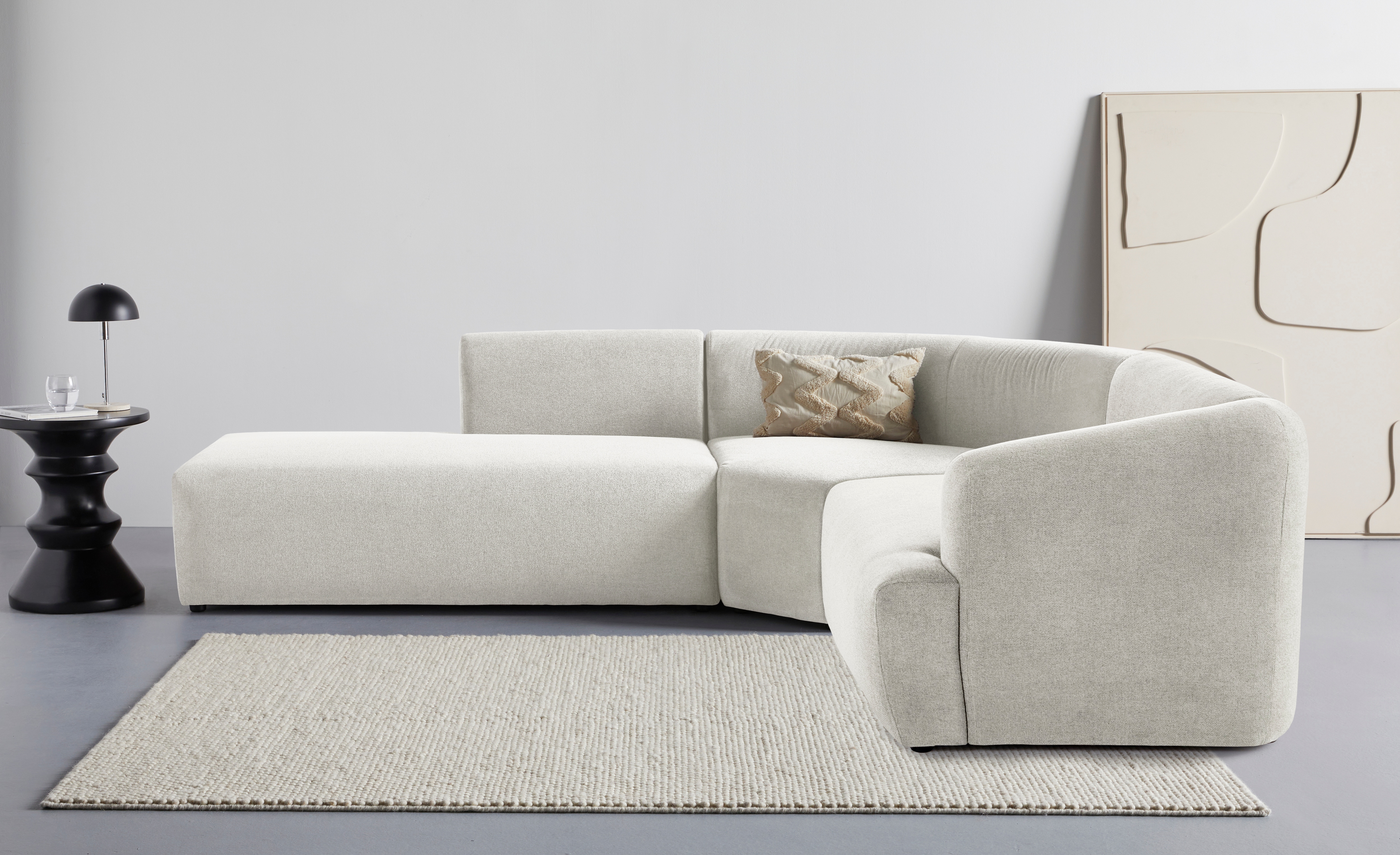 LeGer Home by Lena Gercke Ecksofa "LYZA L-Form links/rechts, Modularsofa, Maße B/T/H: 211/267/74 cm" als Modul oder separat verwendbar, für individuelle Zusammenstellung