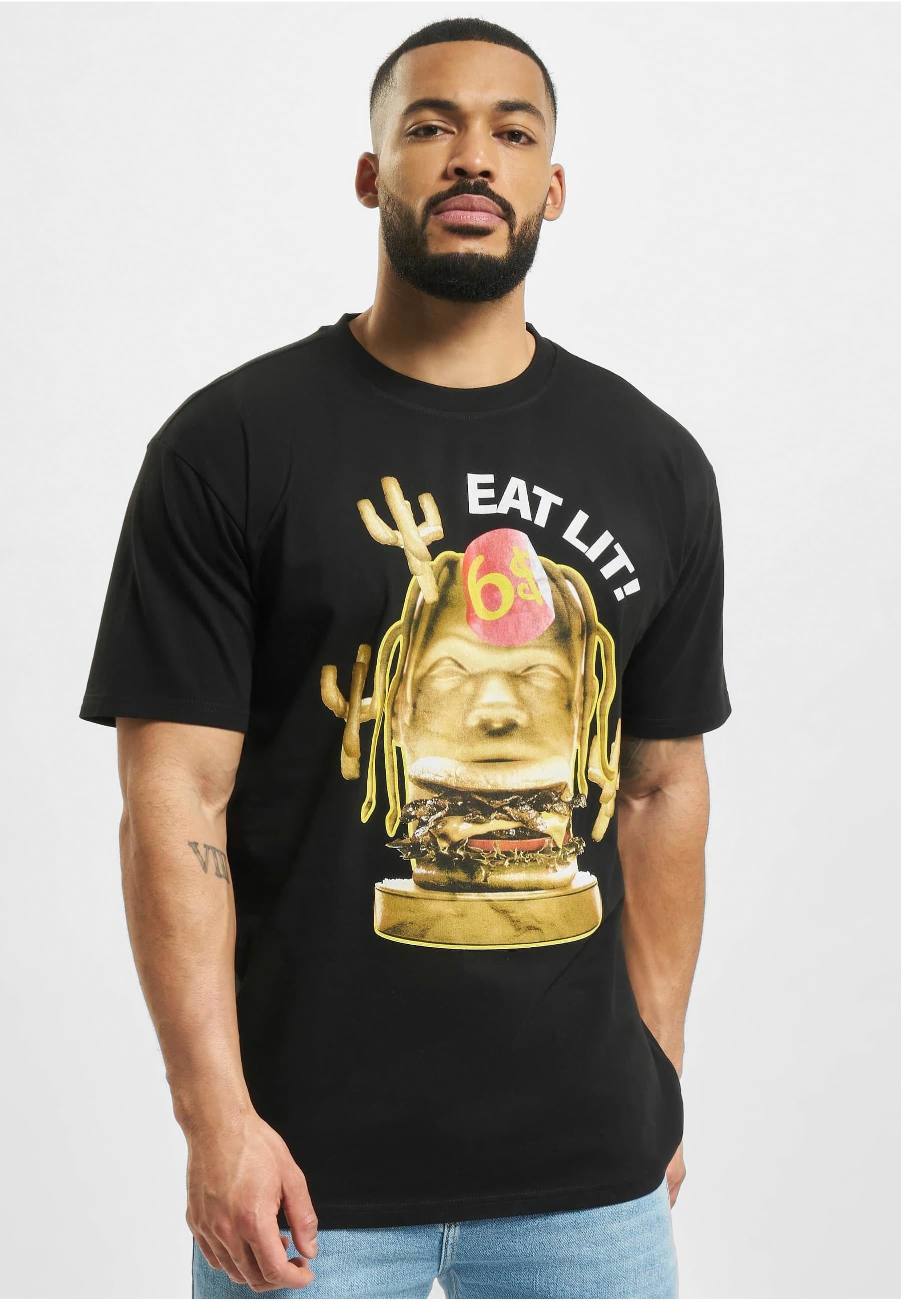 MisterTee T-Shirt »MisterTee Unisex Eat Lit Oversize Tee«, (1 tlg.)