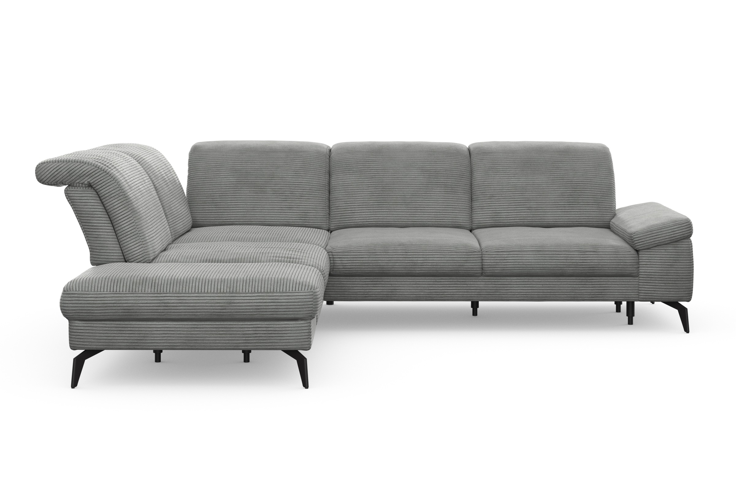 sit&more Ecksofa »Cabana L-Form«, Ottomane, wahlweise mit Sitztiefen-,Armlehnen- und Kopfteilfunktion