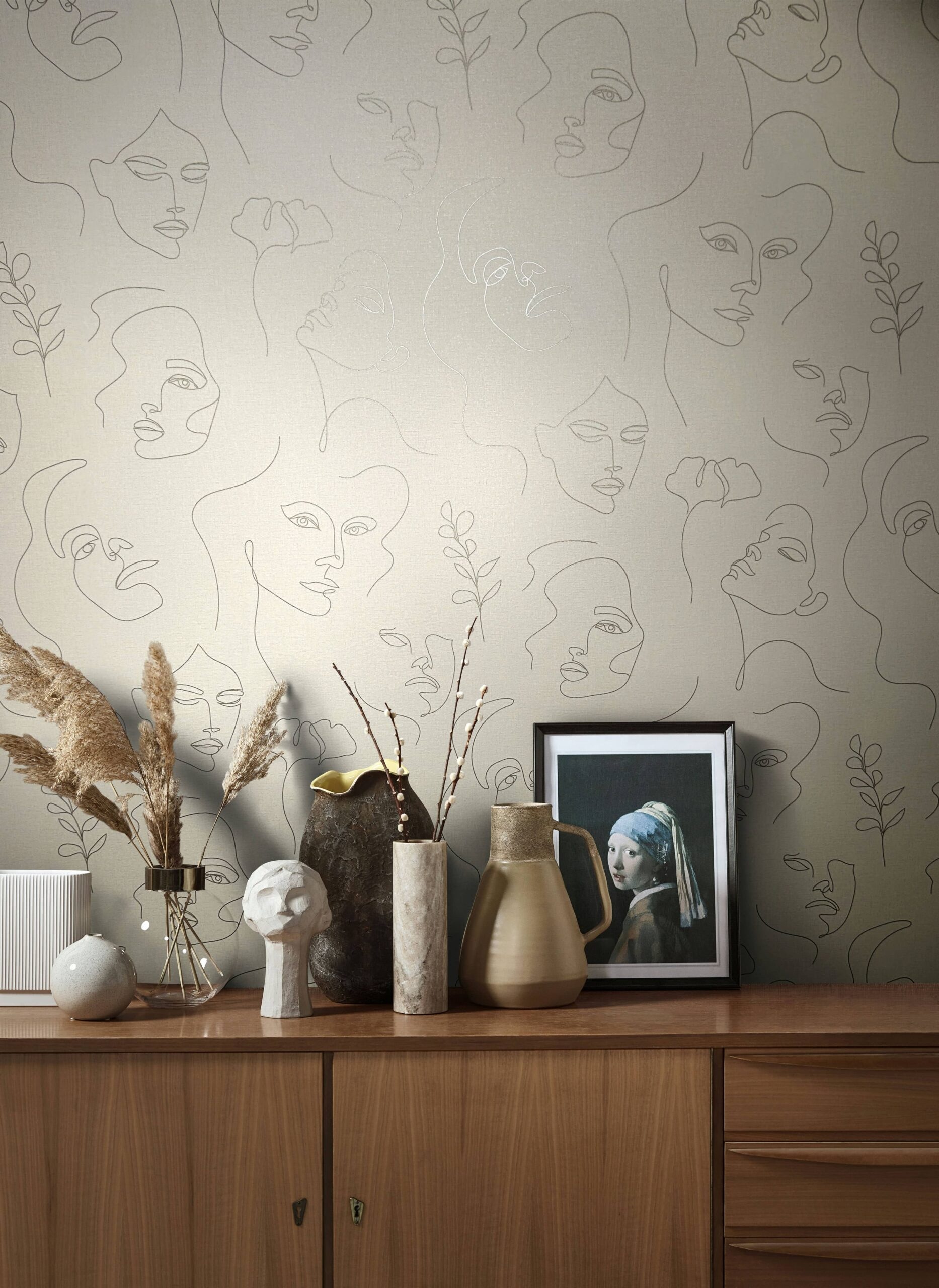 Marburg Vliestapete "Graphic Grandeur" grafisch moderne Tapete für Wohnzimmer Schlafzimmer Küche