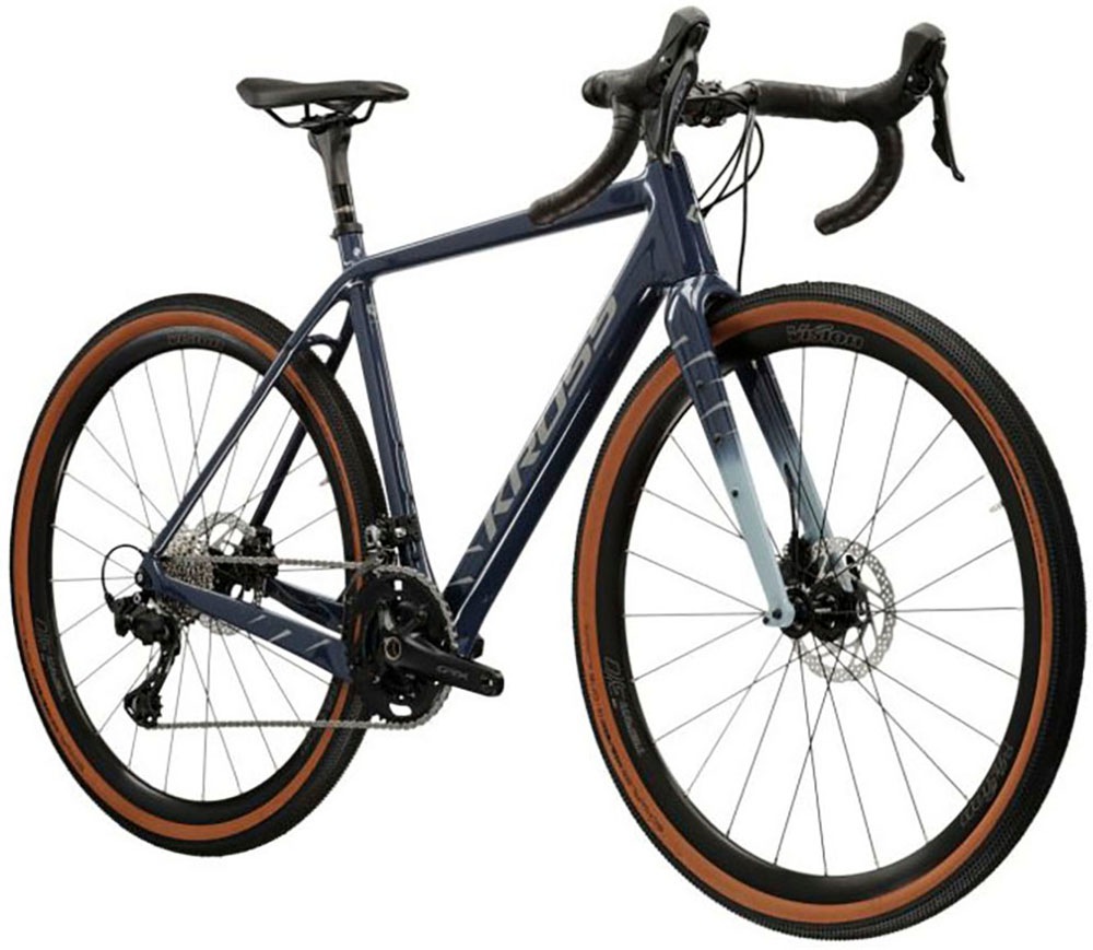 Kross Gravelbike »KROSS Gravelbike Esker 8.0 28" blau 24 Gänge«, 24 Gang, Shimano, GRX RX820 Schaltwerk, Kettenschaltung