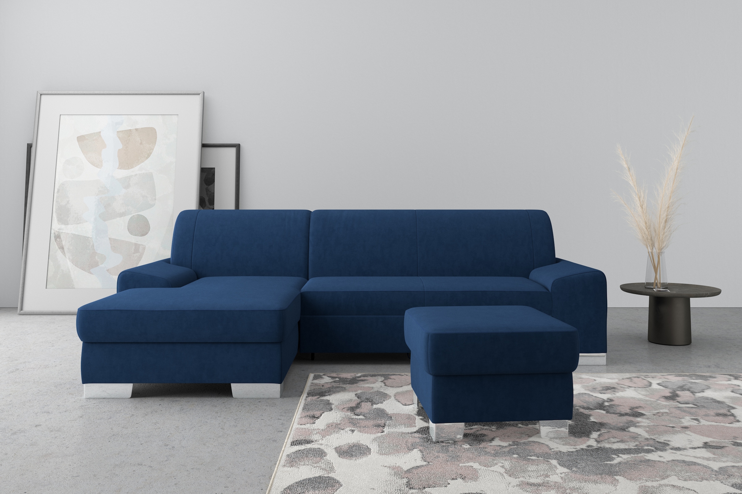 DOMO collection Ecksofa "Anzio L-Form, whlw. Bettfunktion, Federkern, hochw günstig online kaufen