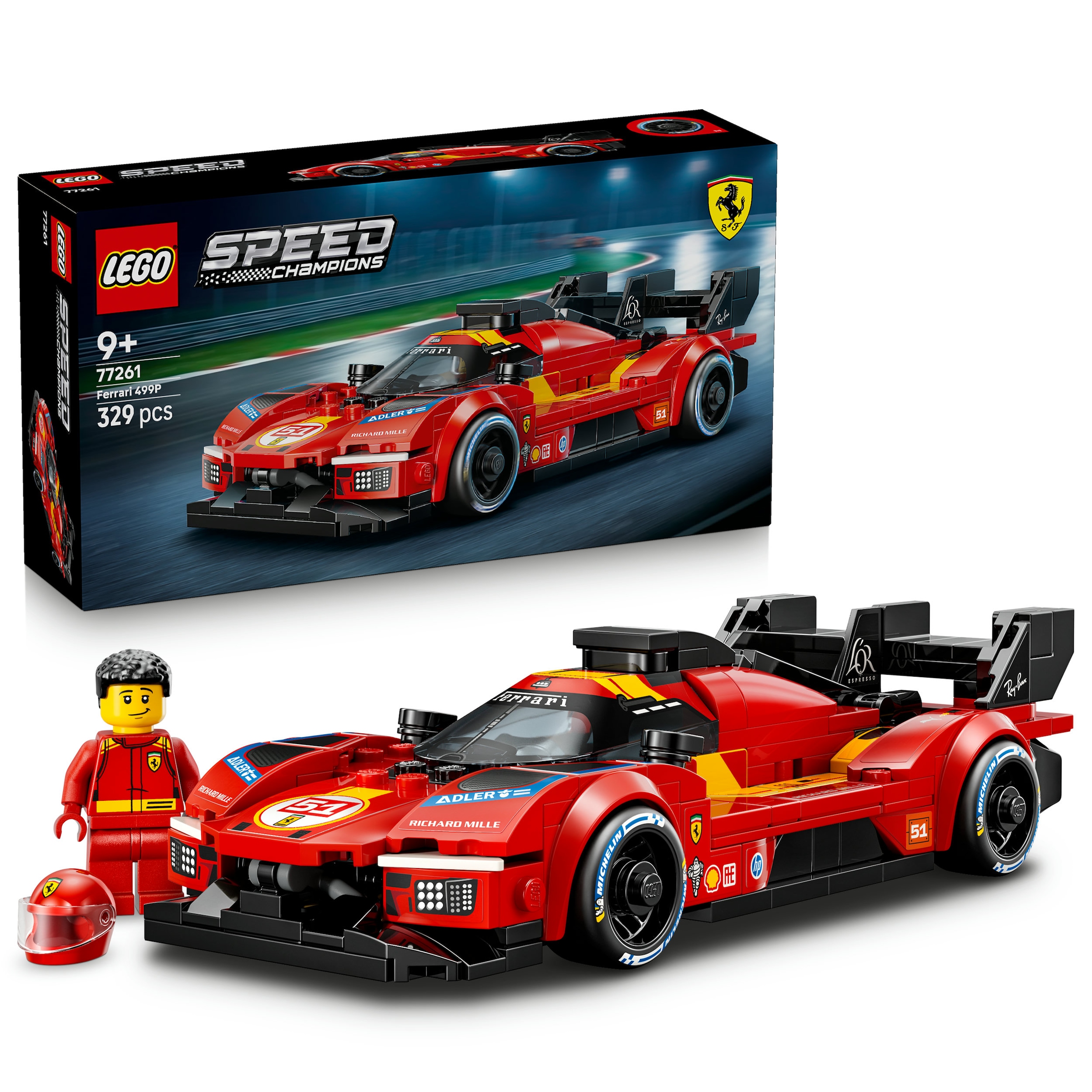 LEGO® Konstruktionsspielsteine »Ferrari 499P (77261), LEGO Speed Champions« Made in Europe