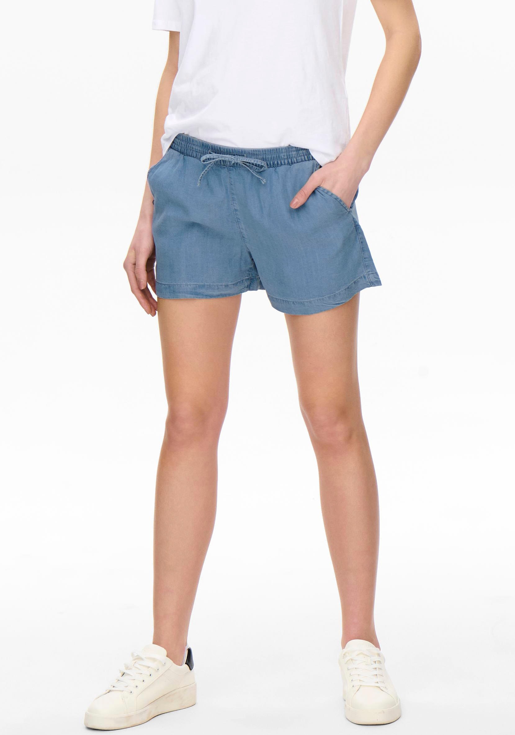 ONLY Shorts "ONLPEMA – Shorts mit elastischem Bund für lässigen Jeanslook", günstig online kaufen
