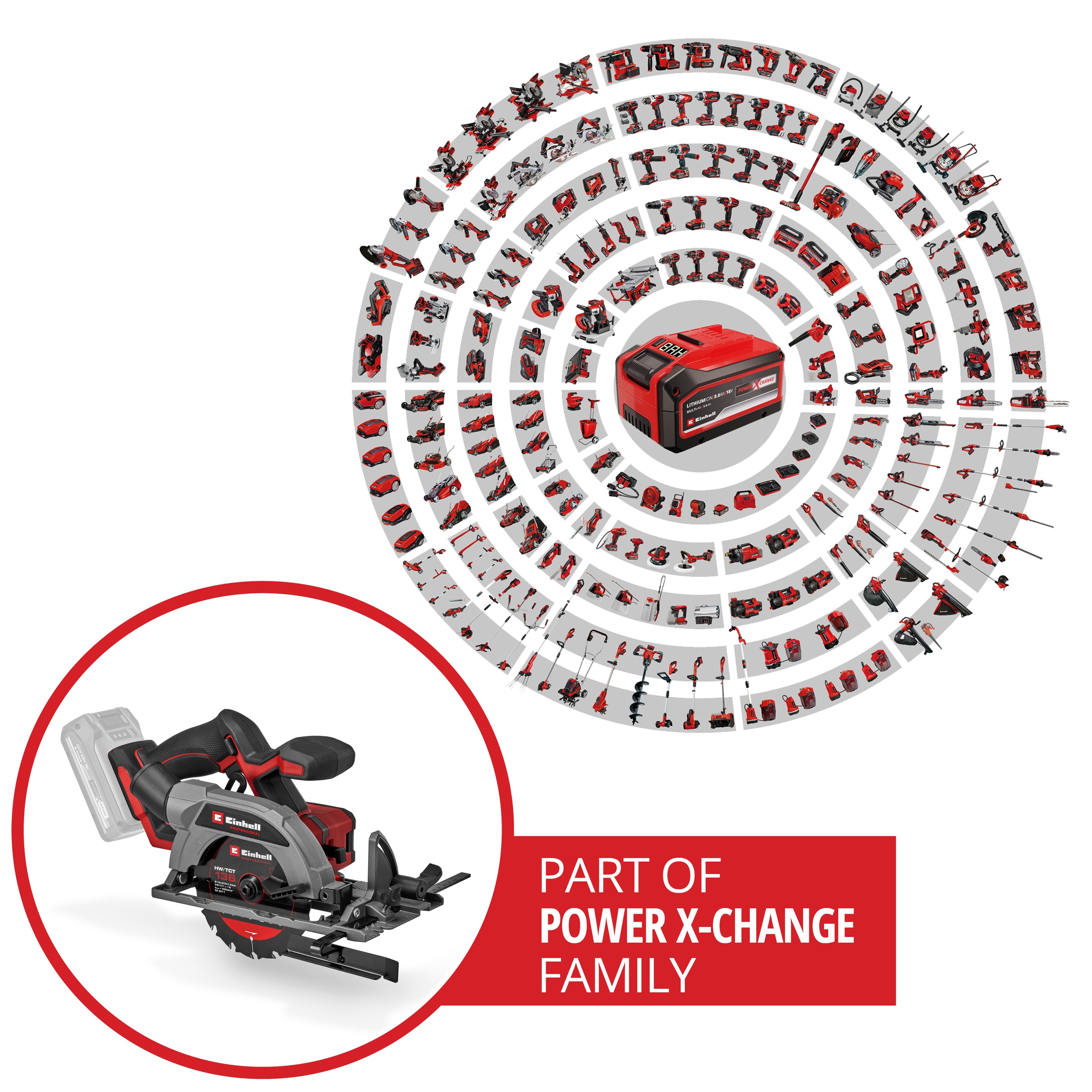 Einhell Akku-Handkreissäge »TP-CS 18/136-C Li BL - Solo, Professional Akku-Handkreissäge« ohne Akku und Ladegerät