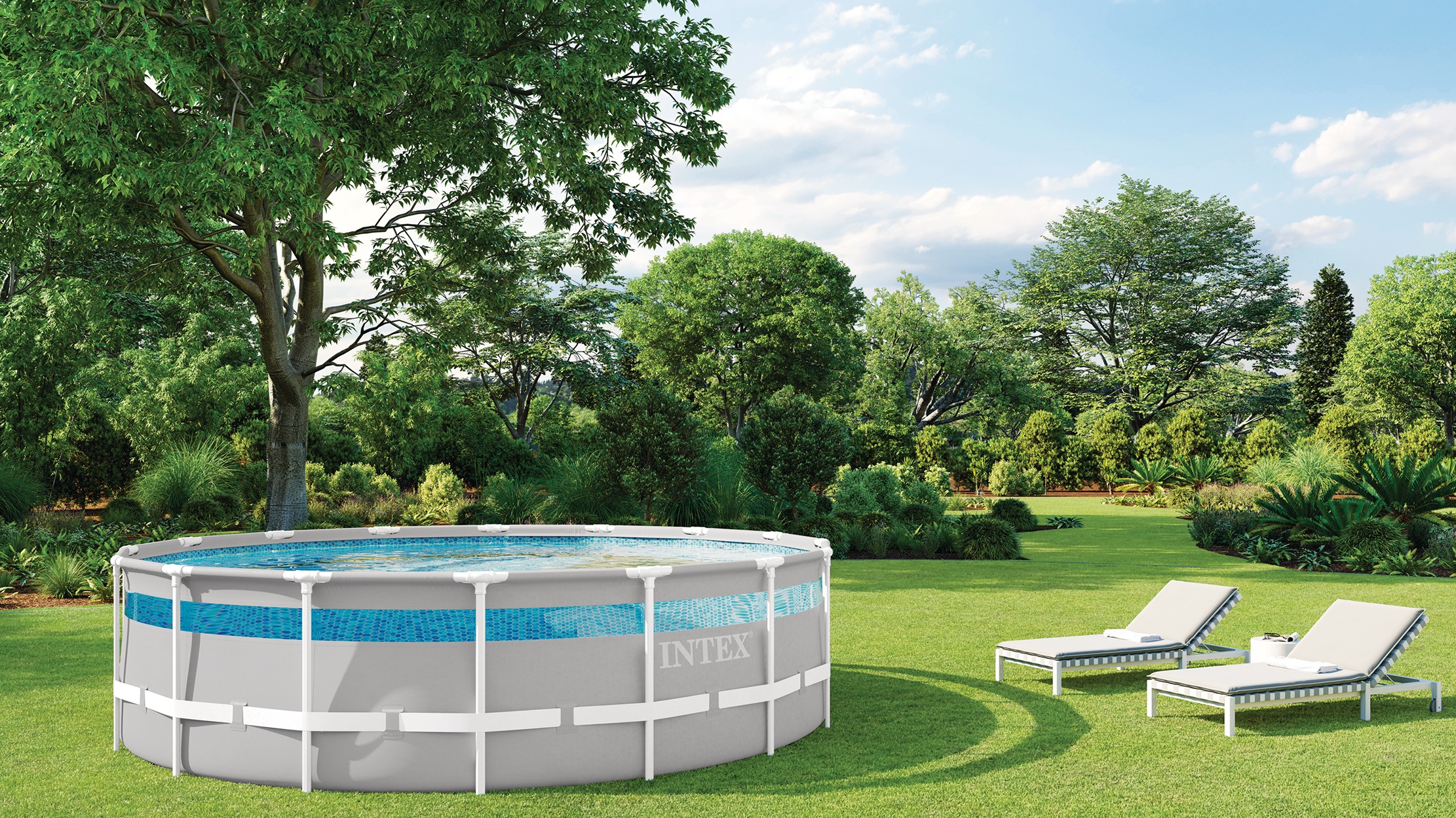 Intex Rundpool »»PrismFrame™ Clearview«« 488x122 cm