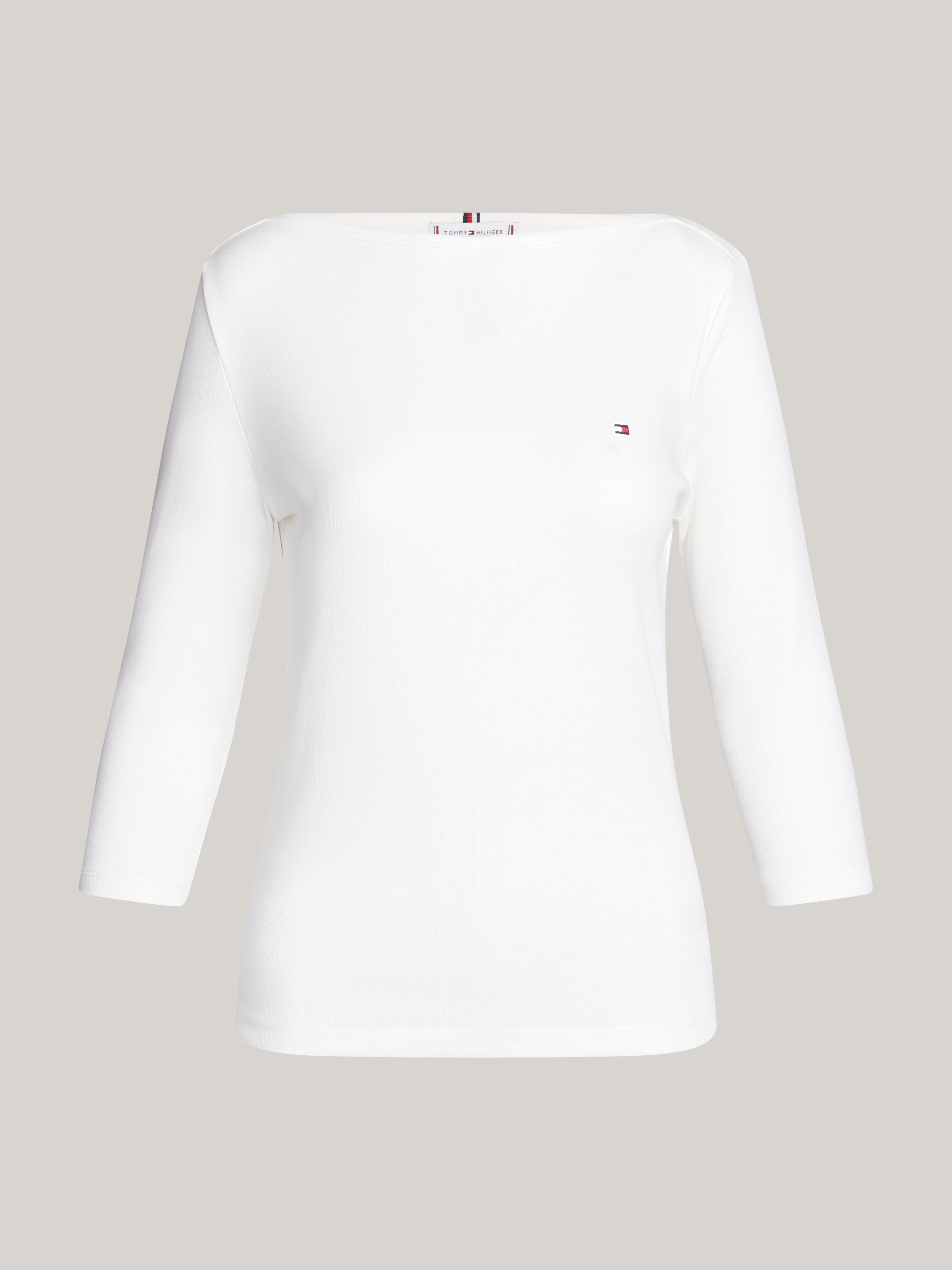 Tommy Hilfiger 3/4-Arm-Shirt »NEW CODY SLIM BOAT-NK 3/4SLV«, mit Logostickerei