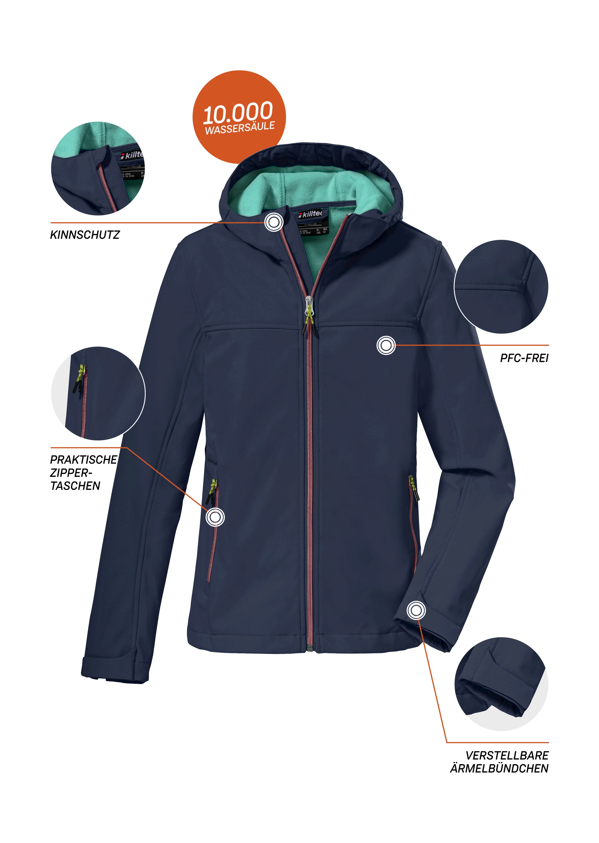 Killtec Softshelljacke »KOW 194 GRLS SFTSHLL JCKT«