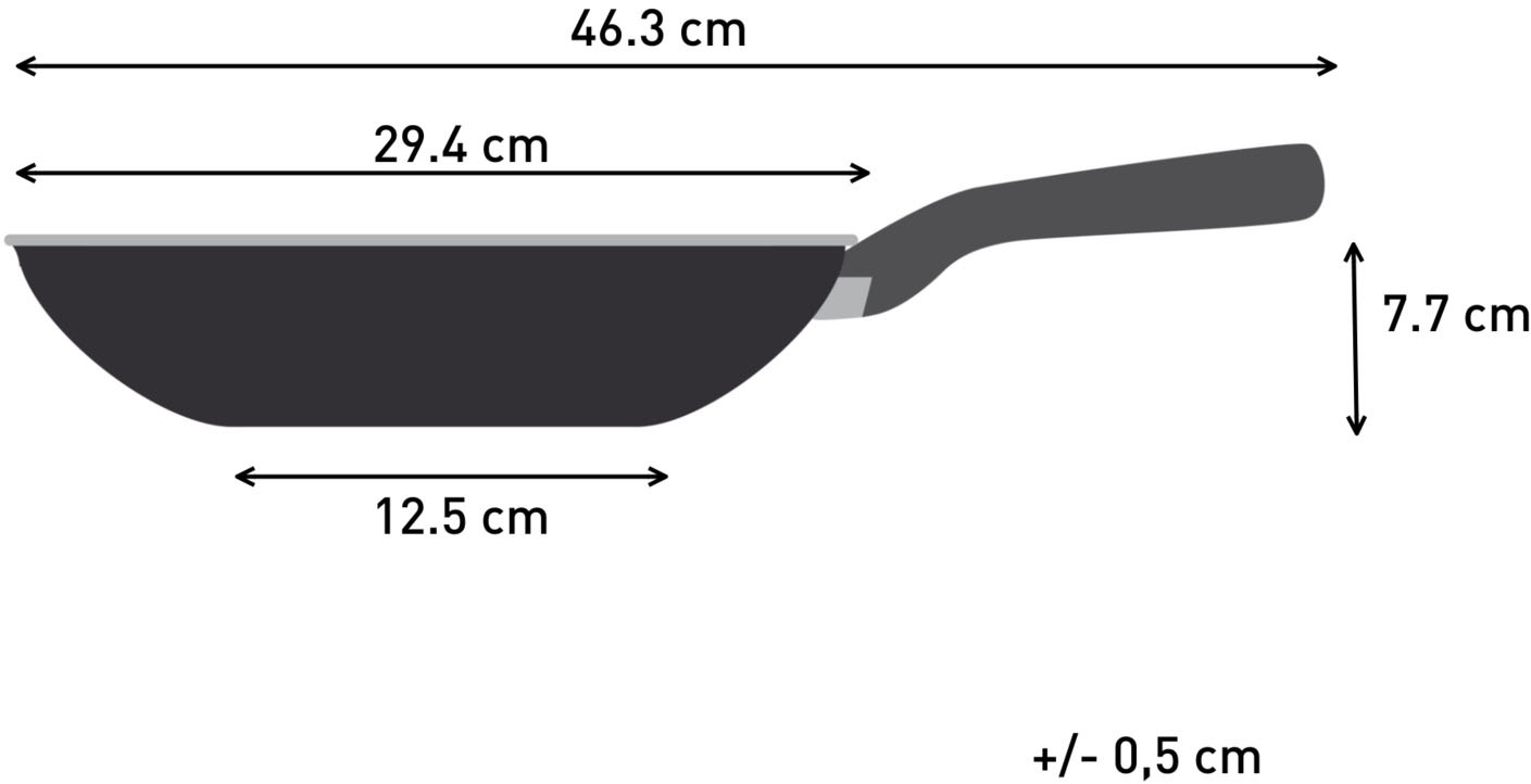 Tefal Bratpfanne »Hard Titanium Essential« Aluminium 1 Stk. tlg. 28 cm, Antihaftbeschichtung, Thermo-Signal, tiefe Form, made in France