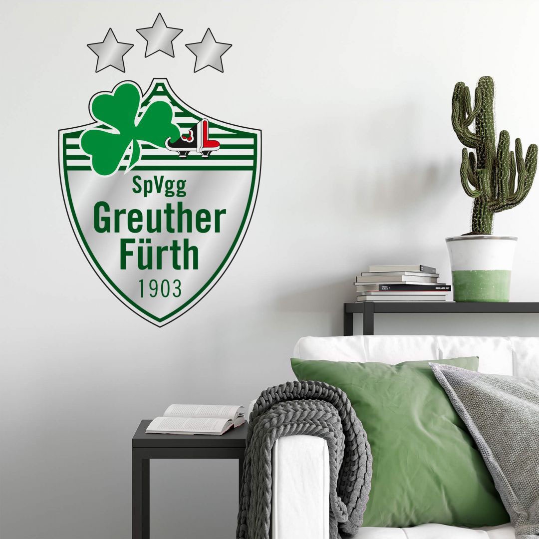 Wall-Art Wandtattoo »SpVgg Greuther Fürth Logo«, (Set, 1 St.), selbstklebend, entfernbar