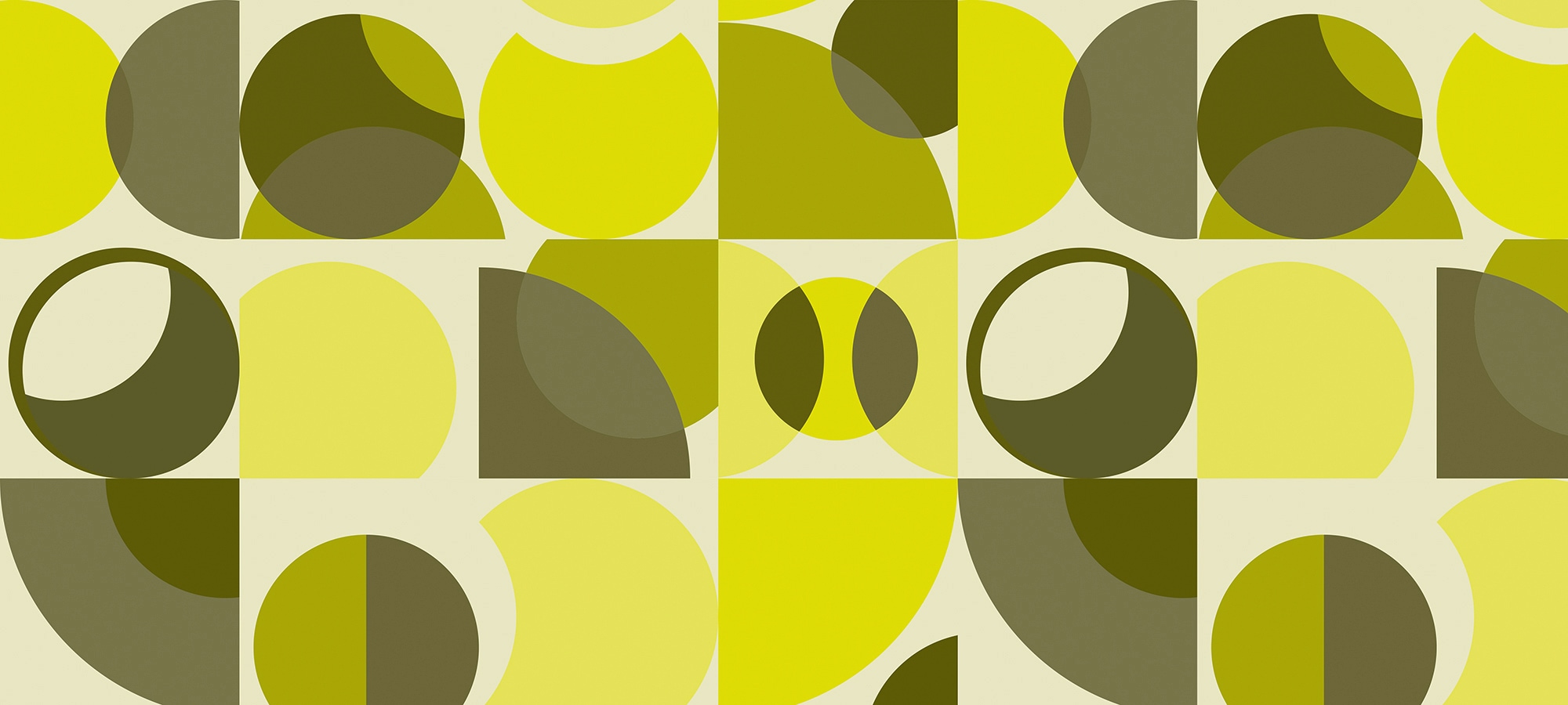Architects Paper Fototapete "Atelier 47 Circles Artwork 3" geometrisch glatt Vlies, Wand, Schräge, Decke