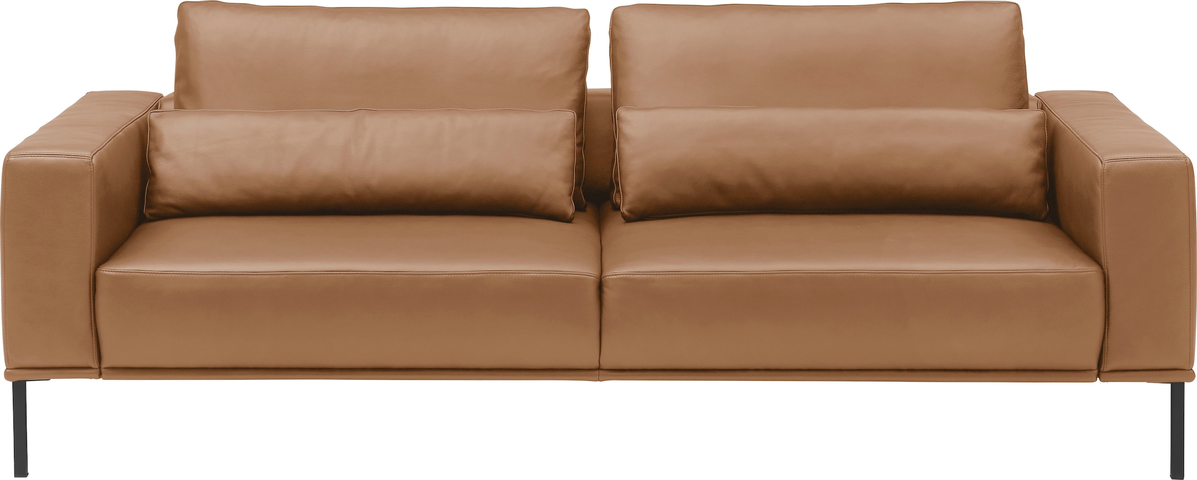 Musterring 3-Sitzer »JustB!PM100« XL-Sofa, wahlweise mit Nierenkissen und mot. Sitzauszug, Fuß schwarz