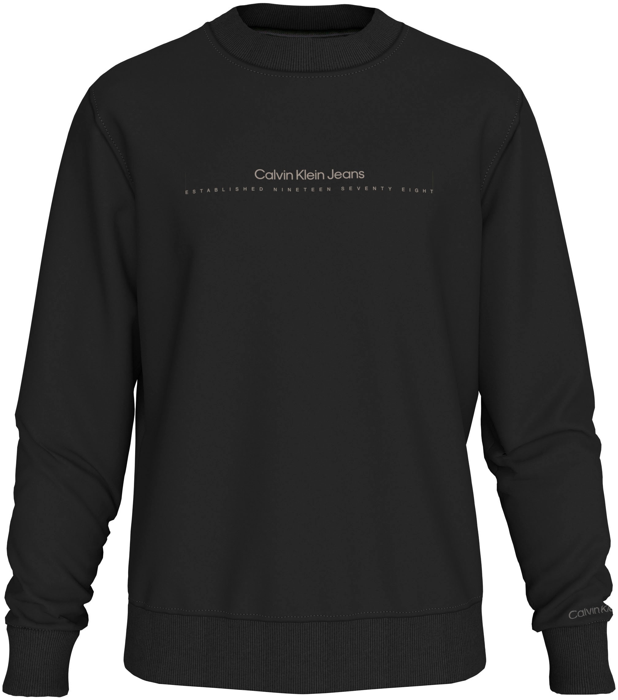 Calvin Klein Jeans Sweatshirt »MINIMAL LOGO CREW NECK«, Logodruck