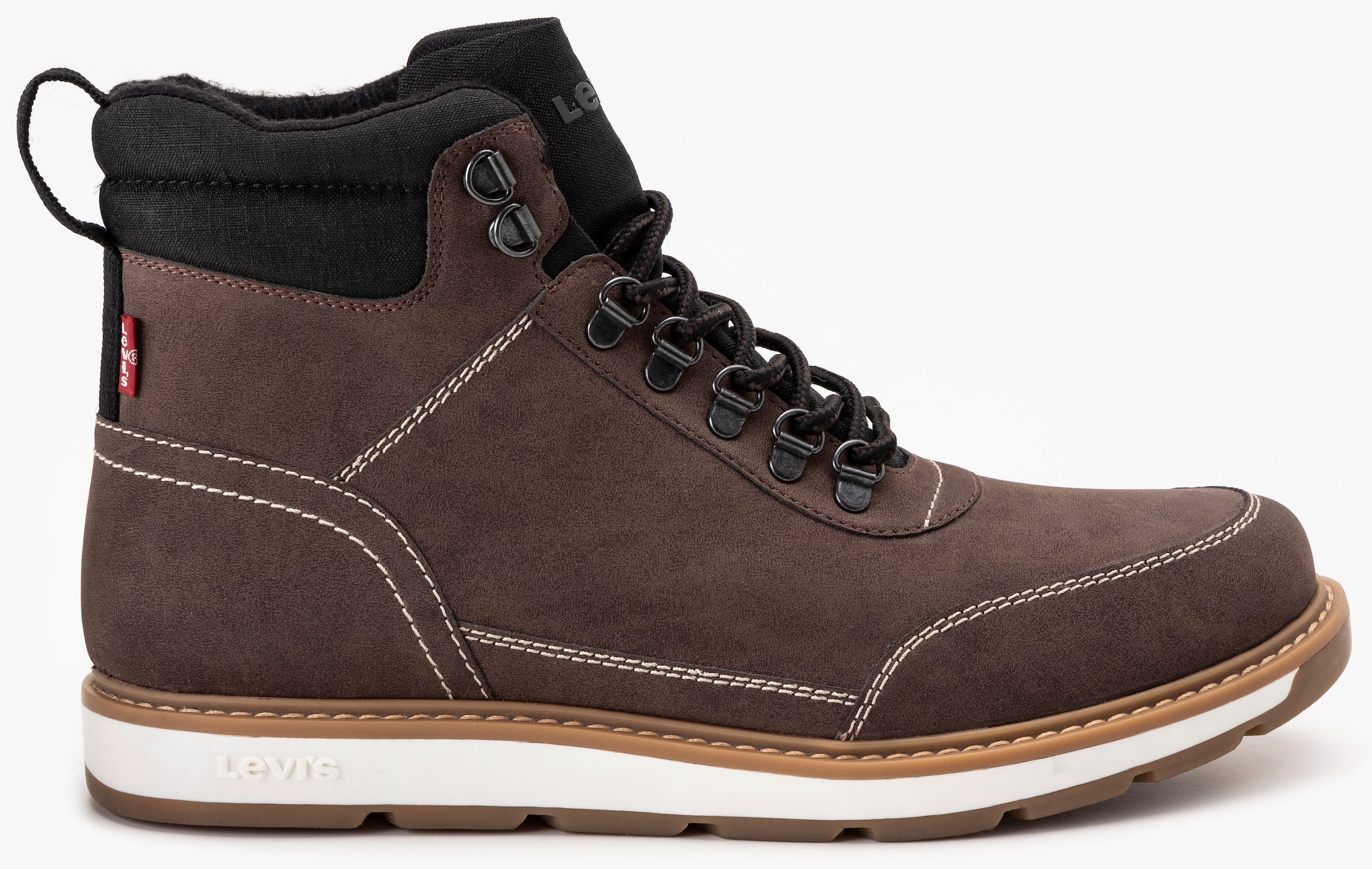 Levi's® Schnürboots »AXEL«, Outdoorschuh, Schnürschuh, High Top-Sneaker mit Schaftrandpolsterung