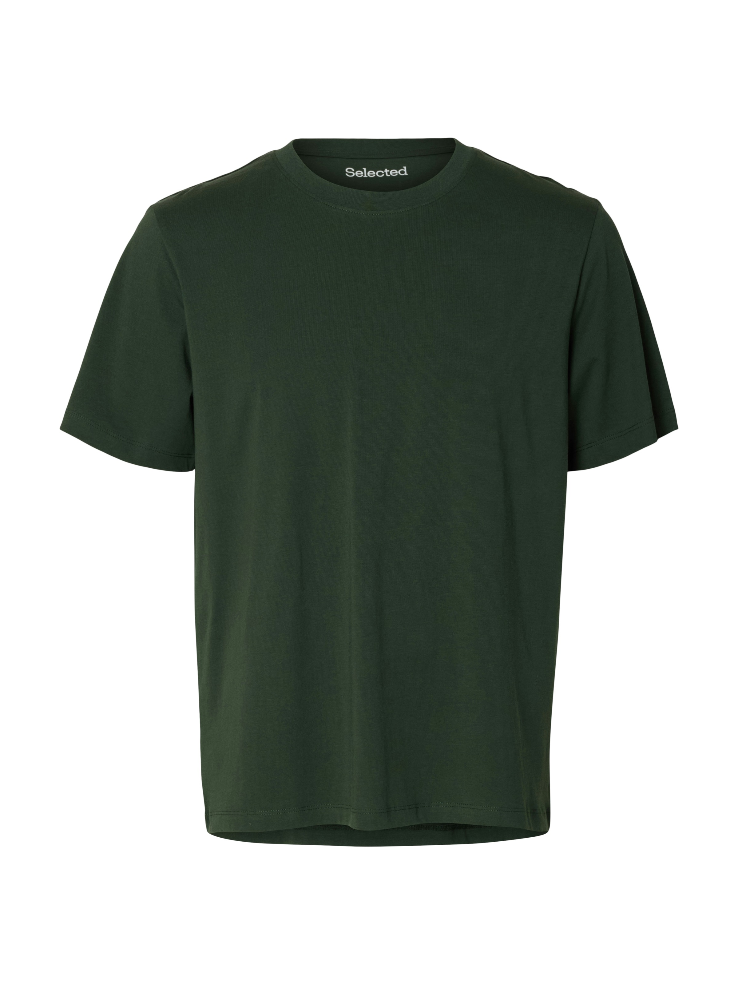 Selected Slhaspen O-Neck T-Shirt Green Size S 3