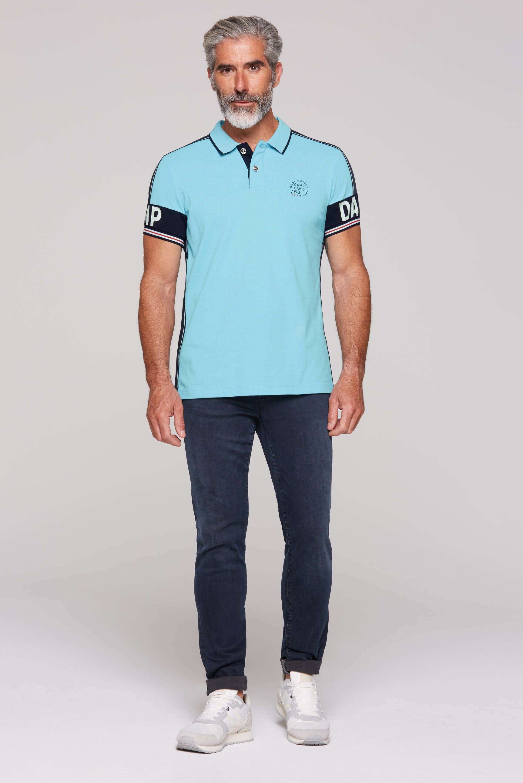 CAMP DAVID Poloshirt, aus Baumwolle