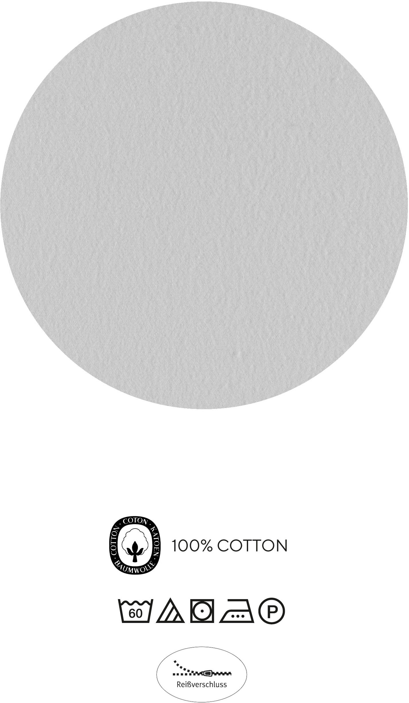 Biberna Bettwäsche »0004102« 2 Stk. tlg. wohlig warm + weich, pflegeleicht, 100% Baumwolle, Reißverschluss