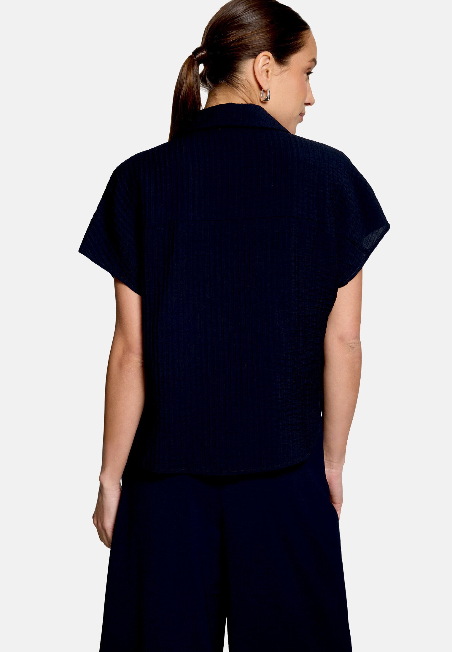 Zero Hemdbluse »Damen mit Kragen«