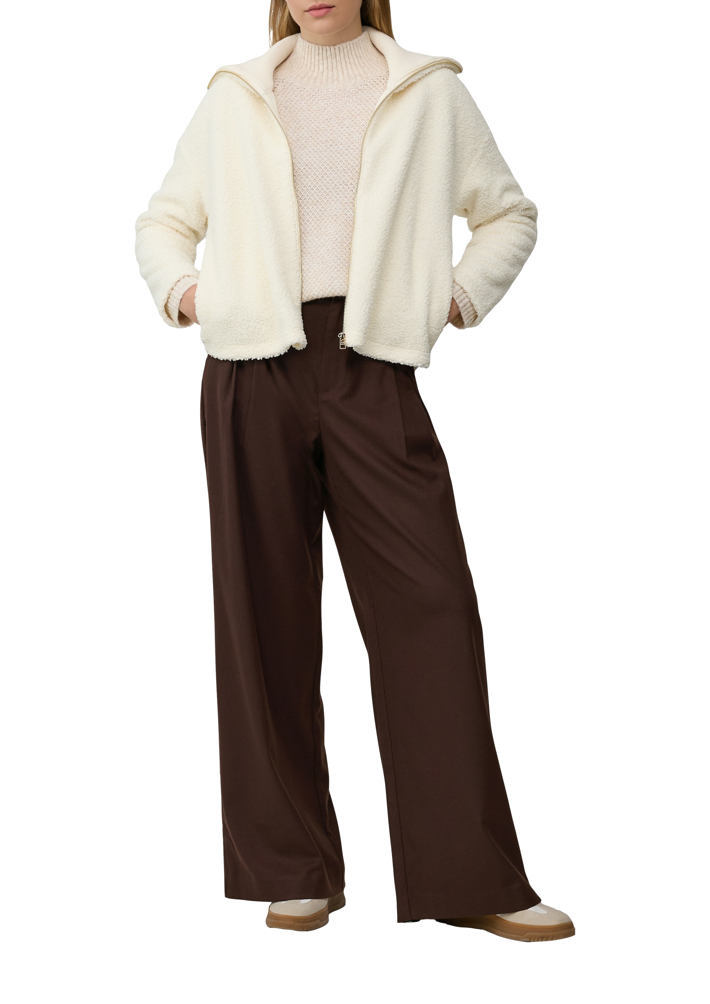 s.Oliver Strickpullover mit Rippbündchen