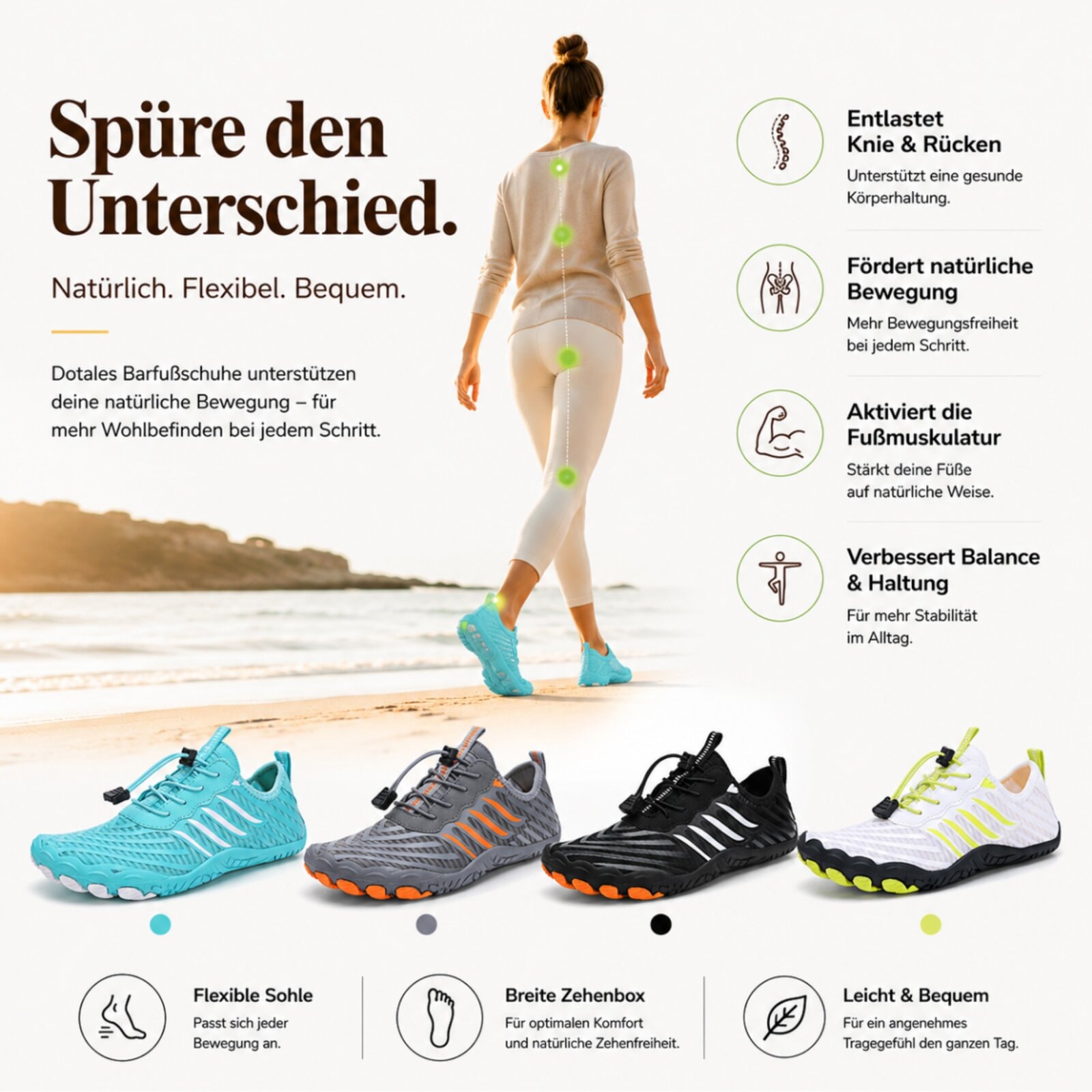 DOTALES Barfußschuh »Activestep Barfußschuhe Damen & Herren Barfußschuhe«  Minimalschuhe