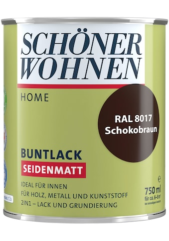 SCHÖNER WOHNEN-Kollektion Lack »Home Buntlack«, (1), 750 ml, schokobraun RAL 8017, für... kaufen