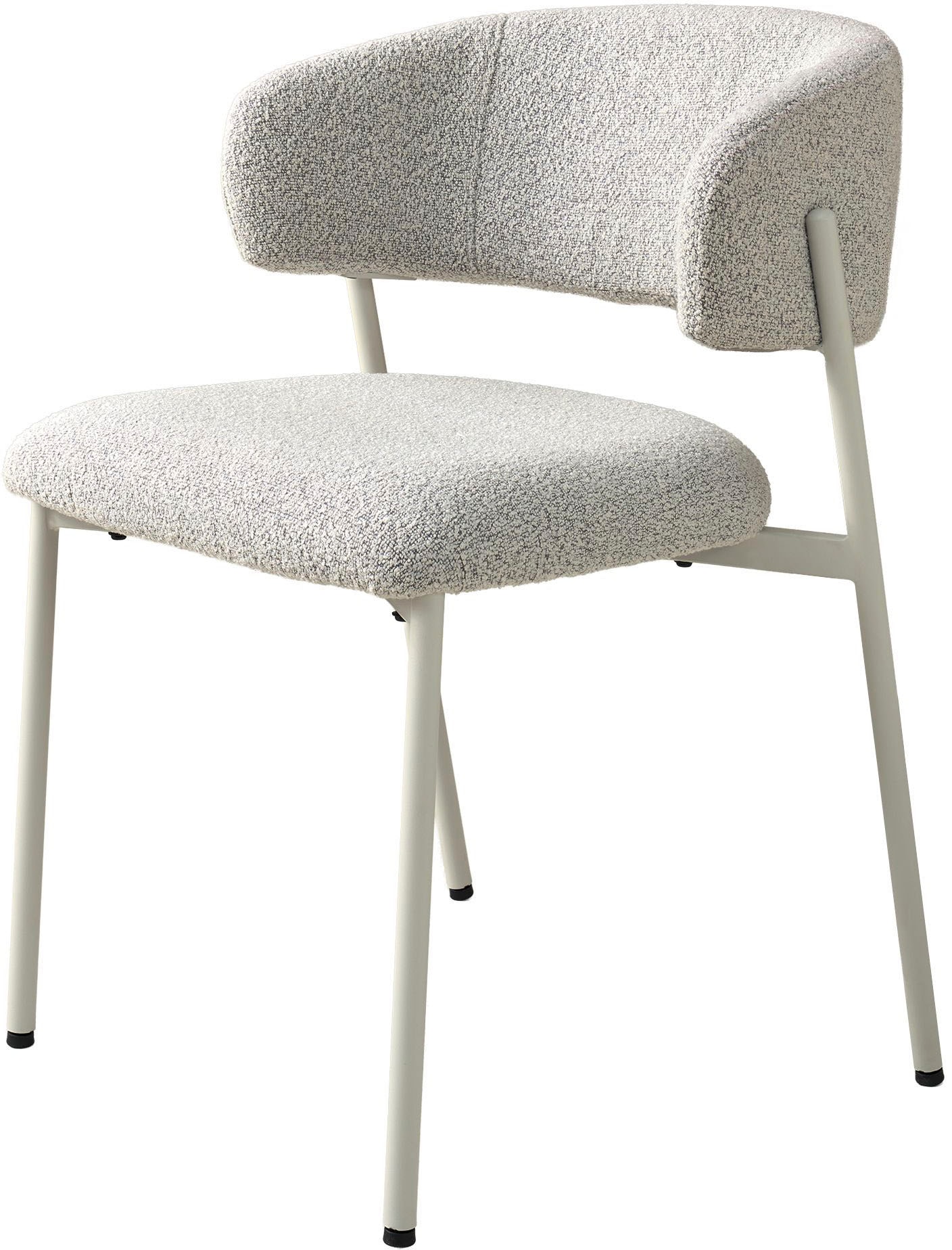 SCHÖNER WOHNEN-Kollektion Esszimmerstuhl »OSLO« (Set) 2 Stk.Bezug Bouclé, Untergestell Metall pulverbeschichtet