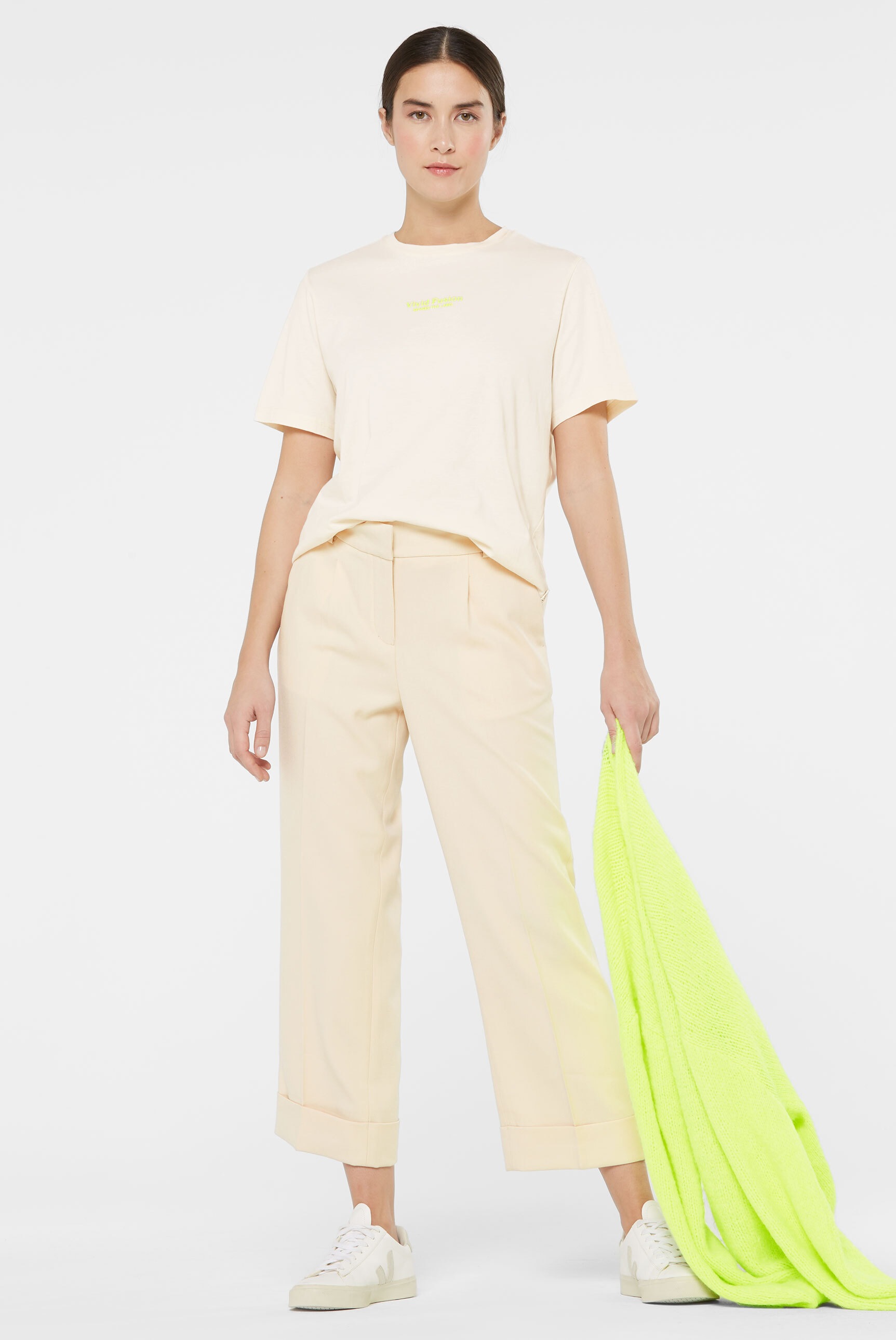 SENSES.THE LABEL Rundhalsshirt, aus Baumwolle
